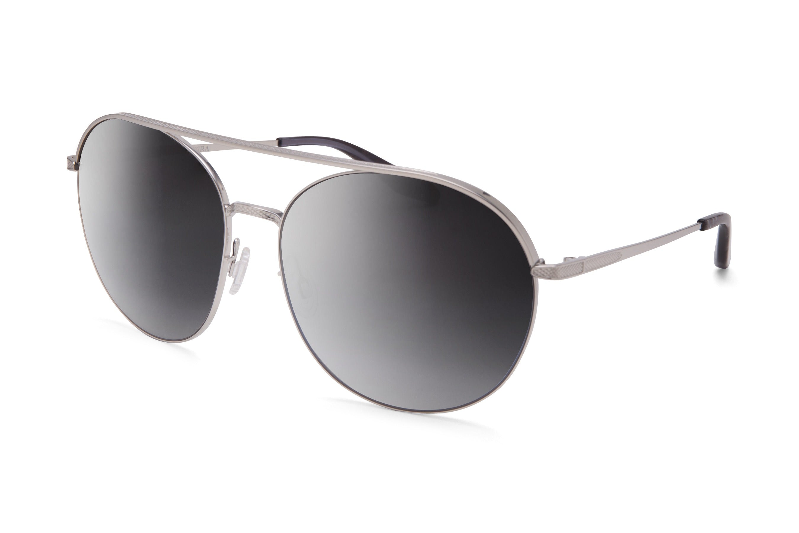 Barton Perreira Luna sunglasses in Silver / Smolder Silver Gradient Mirror at Visionary Optics NYC