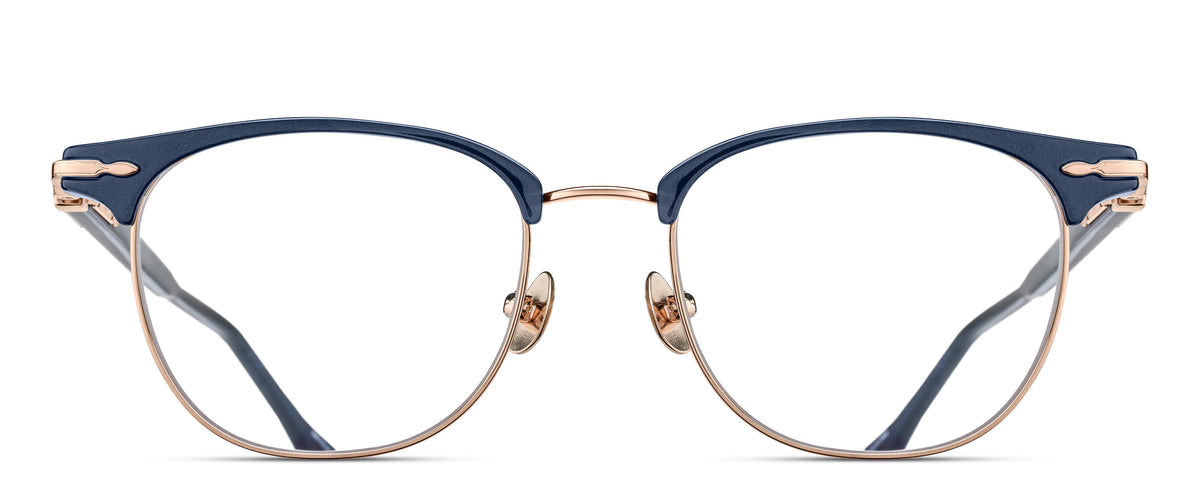 Matsuda M2048 (51) Optical in Navy - Rose Gold - front