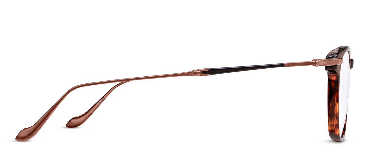 Matsuda M2052 Dark Tortoise Copper Brown profile view