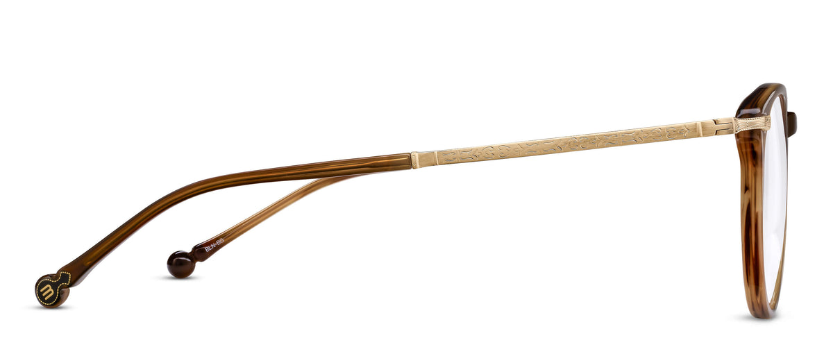 Matsuda M2076 Optical in Blonde - Brushed Gold - side