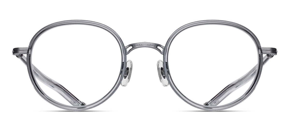 Matsuda M3134 Optical in Antique Silver - Grey Crystal - front