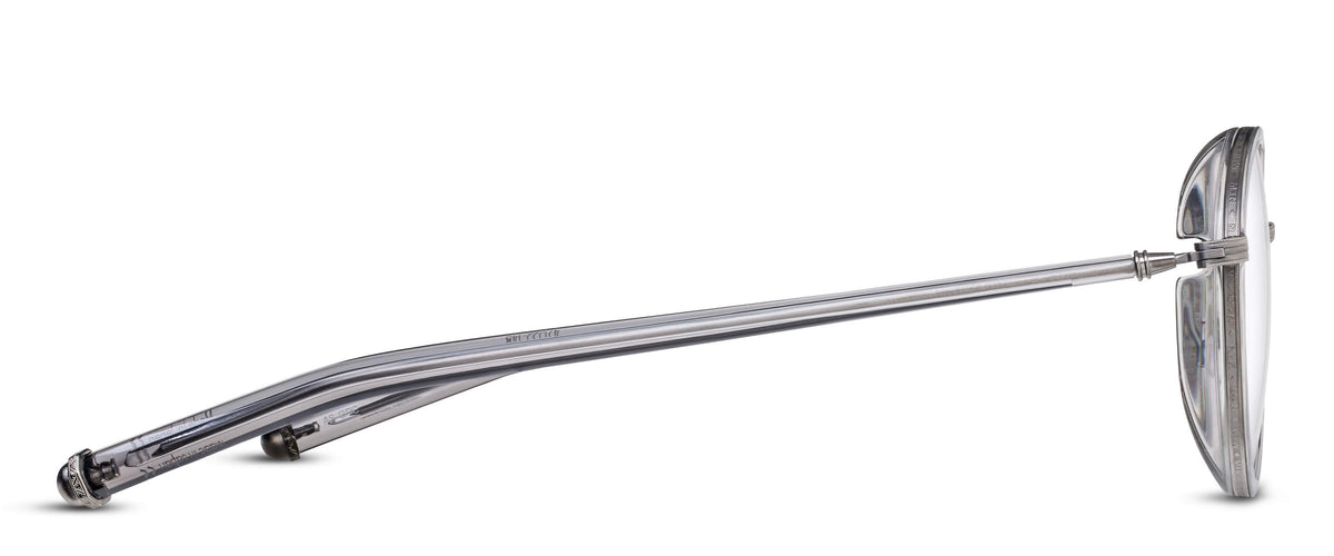Matsuda M3134 Optical in Antique Silver - Grey Crystal - side