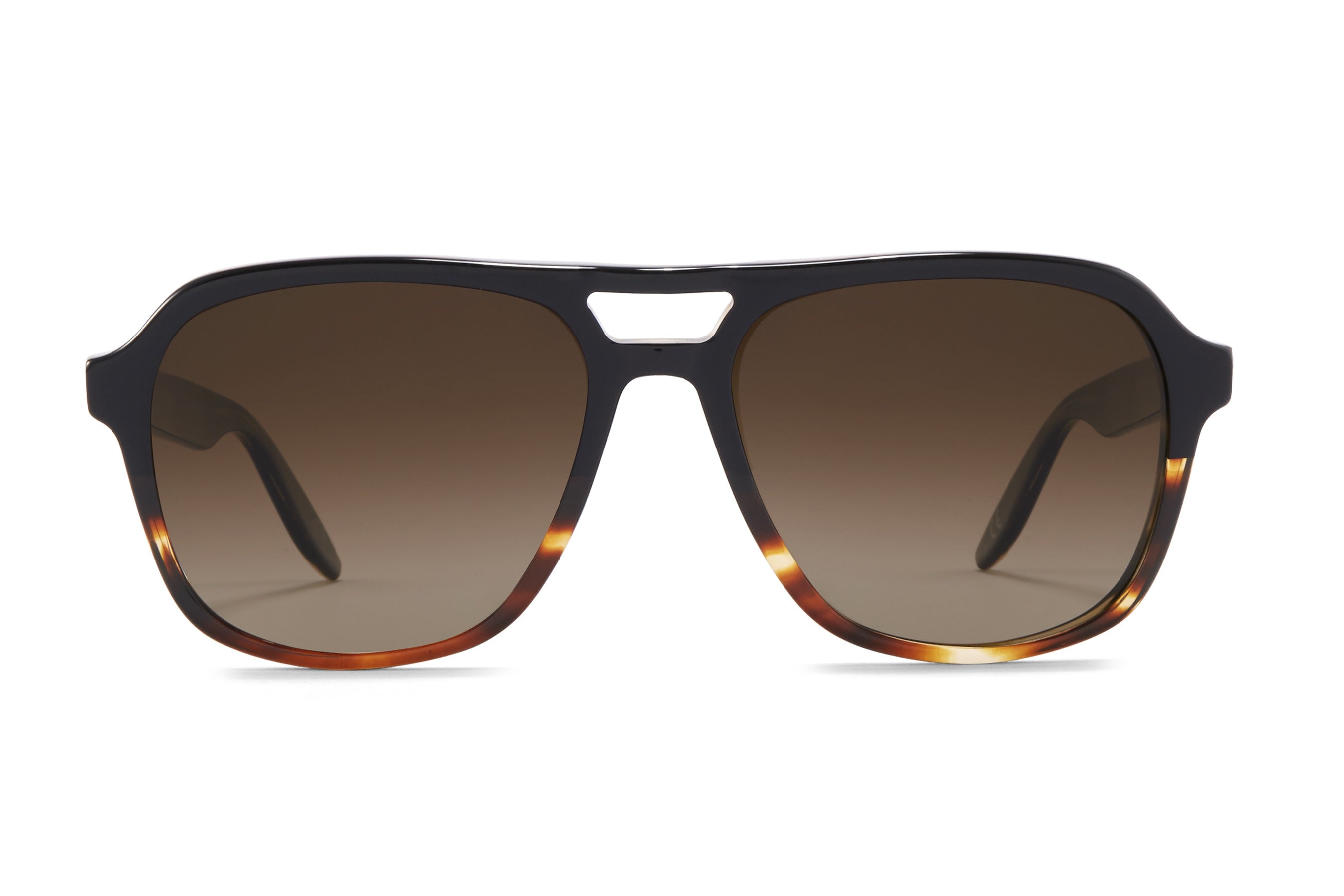 Barton Perreira Modernist sunglasses in Raven Tortoise Gradient / Old English Polarized at Visionary Optics NYC