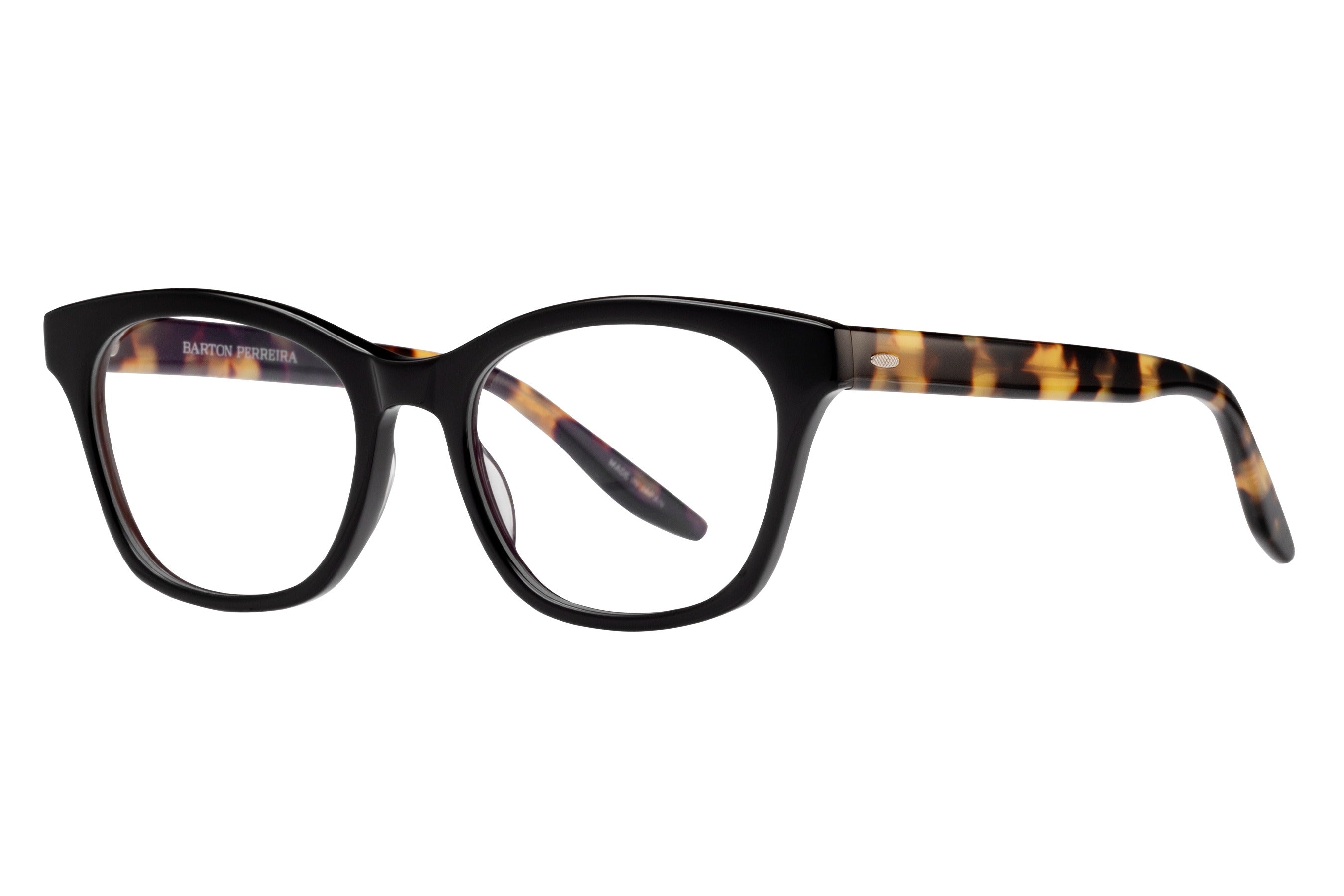 Barton Perreira Moira eyeglasses in Black / Tokyo Tortoise at Visionary Optics NYC