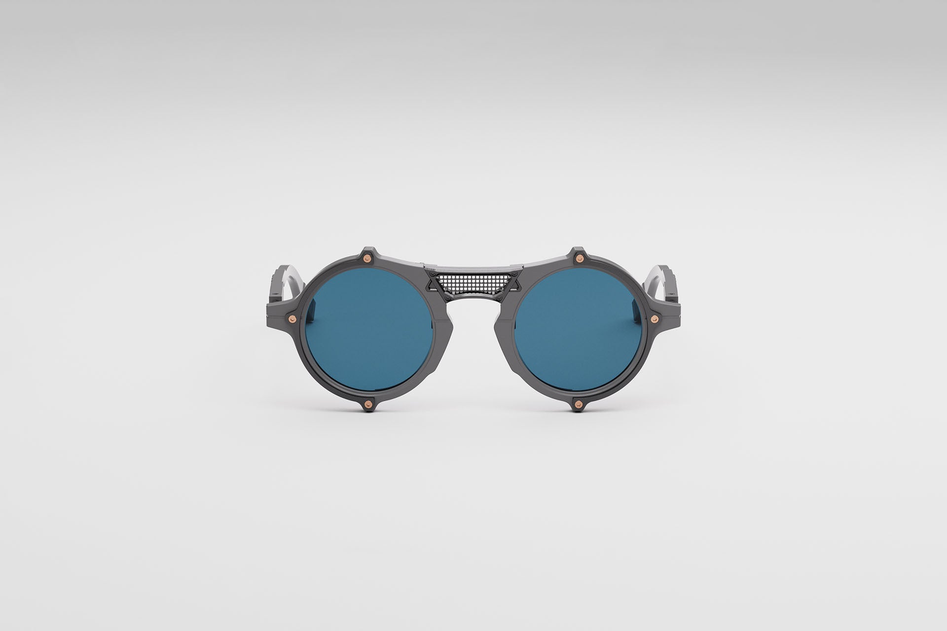 Movitra Nomad 01 sunglasses in C3 Solid Grey (Matte) with grey ZEISS lenses, front view