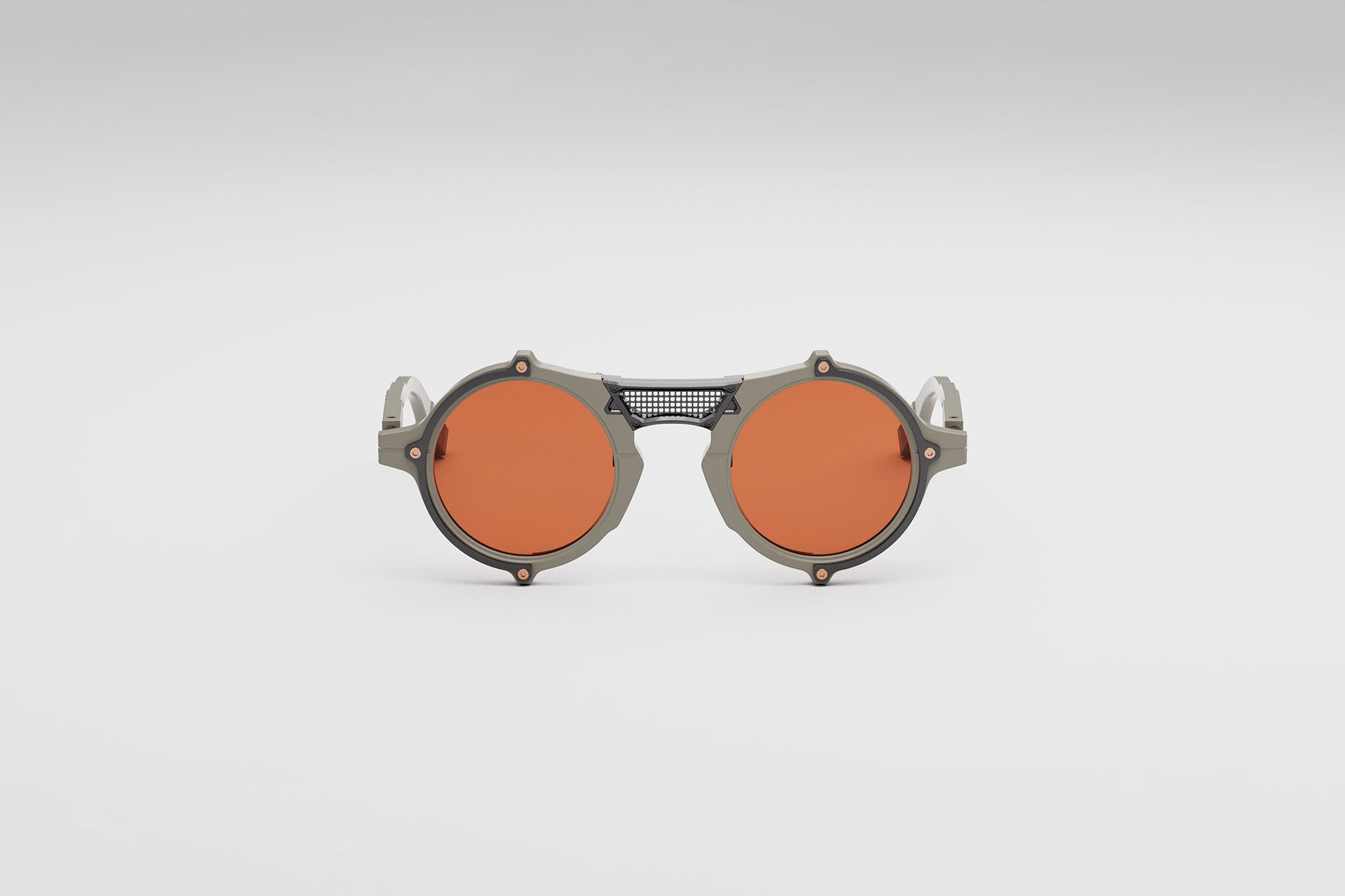 Movitra Nomad 01 sunglasses in C4 Swamp (Matte) with violet ZEISS lenses, front view