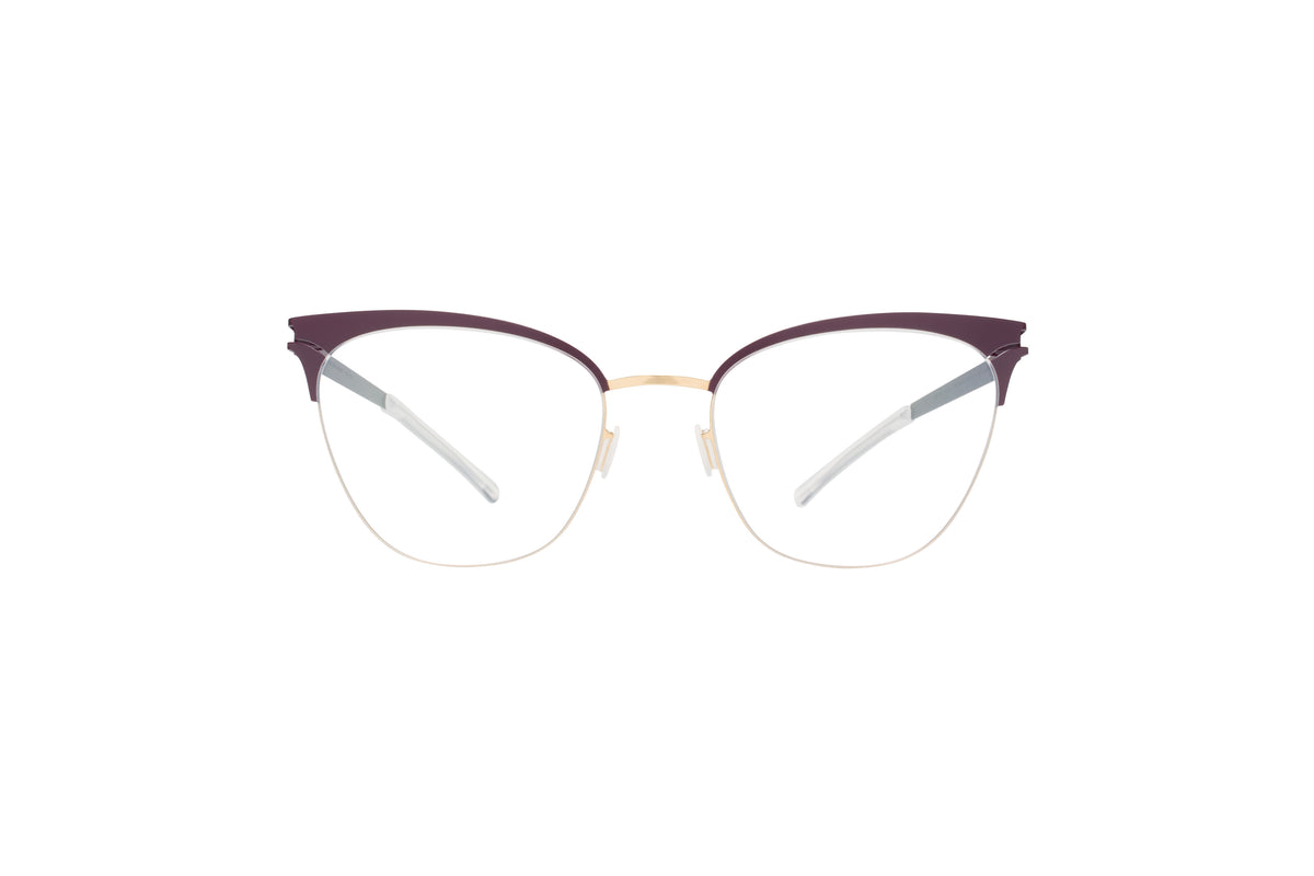 MYKITA Bessy Gold/Plum front view