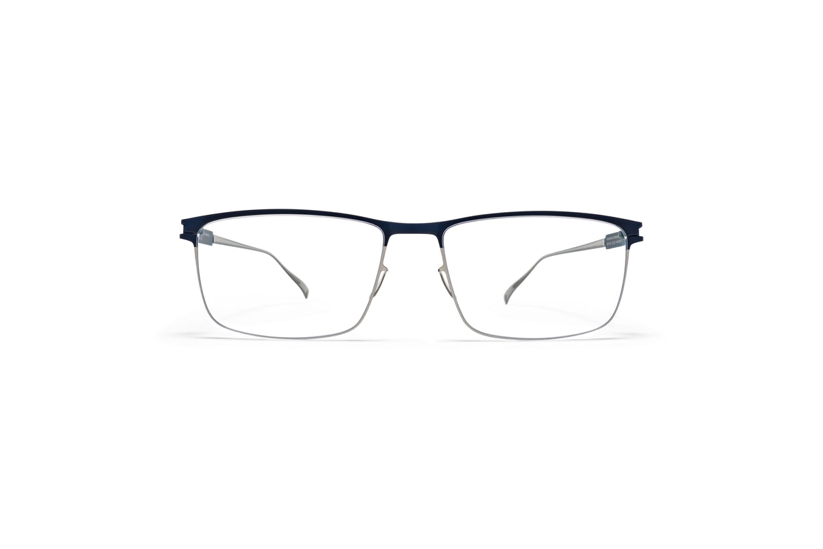 MYKITA Manuel Silver/Navy front view