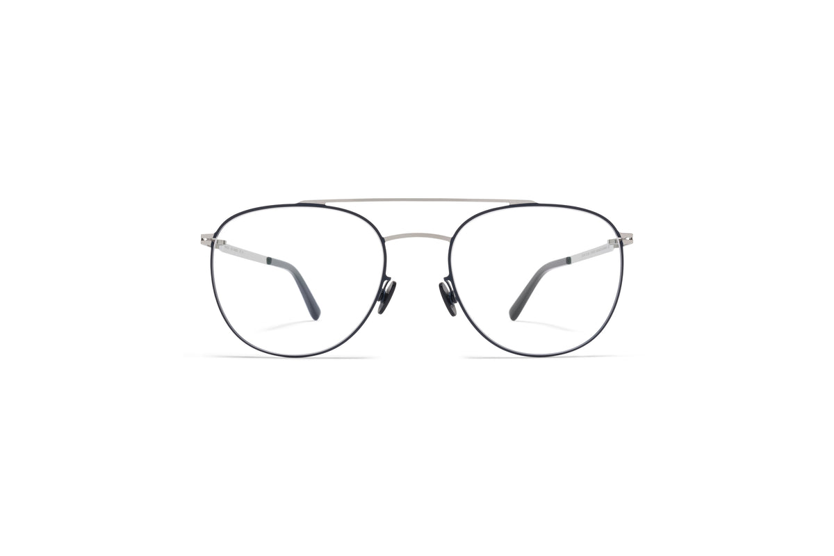 MYKITA Nilsson Silver/Navy front view