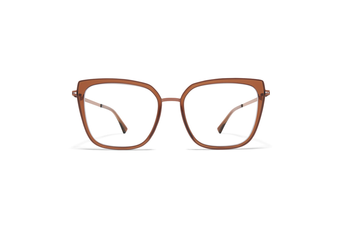 MYKITA Sanna Shiny Copper/Topaz front view