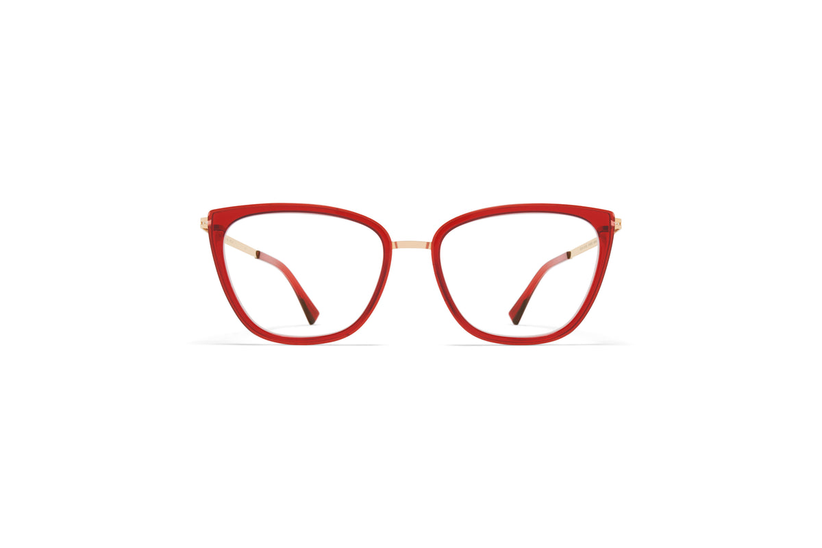 MYKITA Aili Champagne Gold/Ruby front view