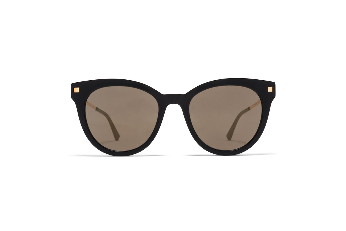 MYKITA Anik Black/Glossy Gold front view