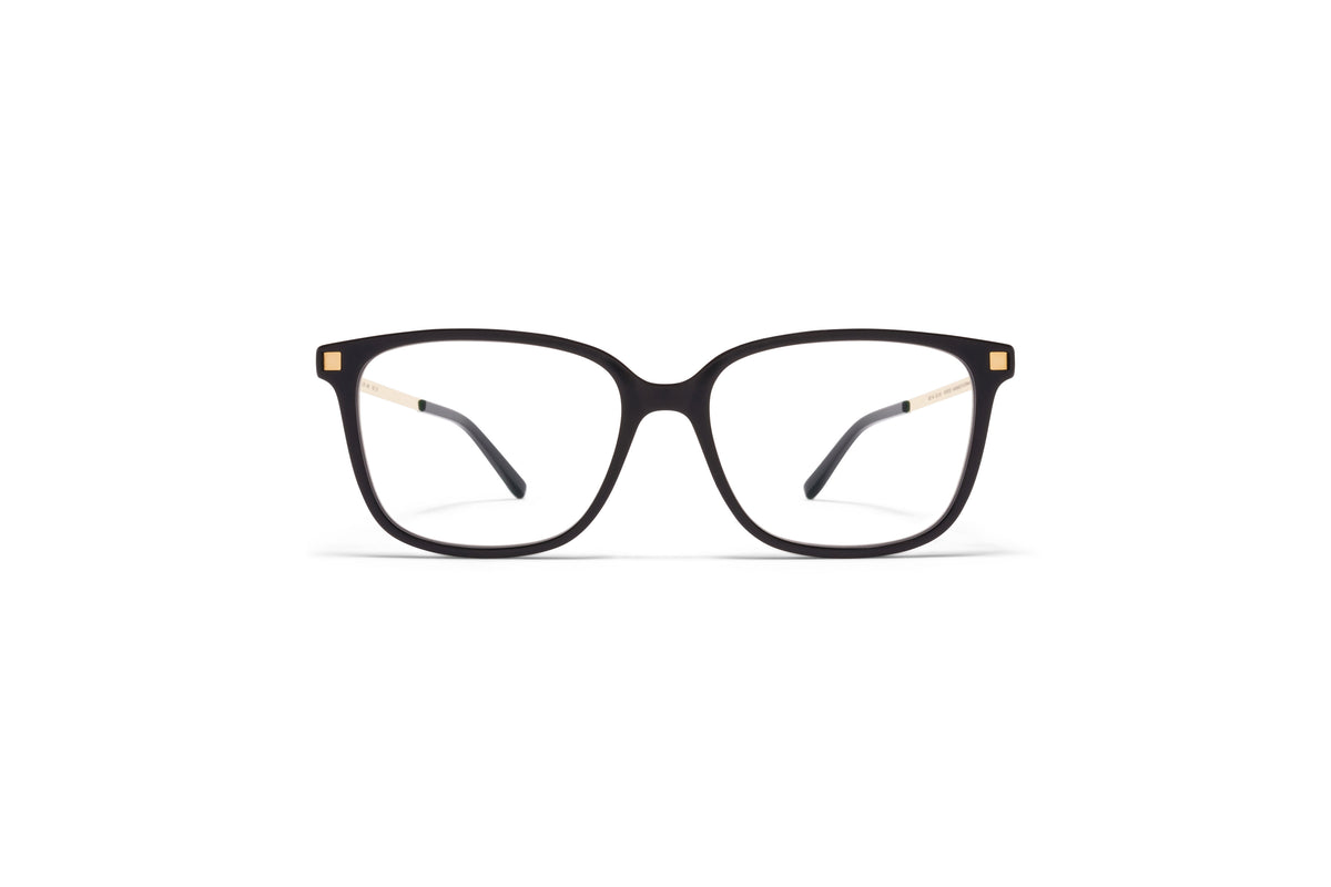 MYKITA Inki Black/Glossy Gold front view