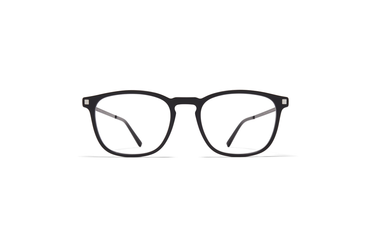 MYKITA Haldur Black/Silver/Shiny Black front view