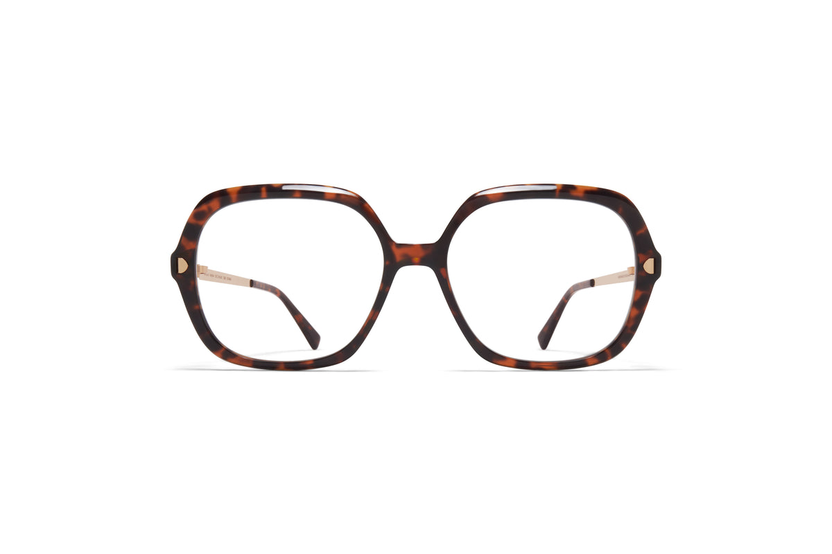 MYKITA Nanna Amber Havana/Champagne Gold front view