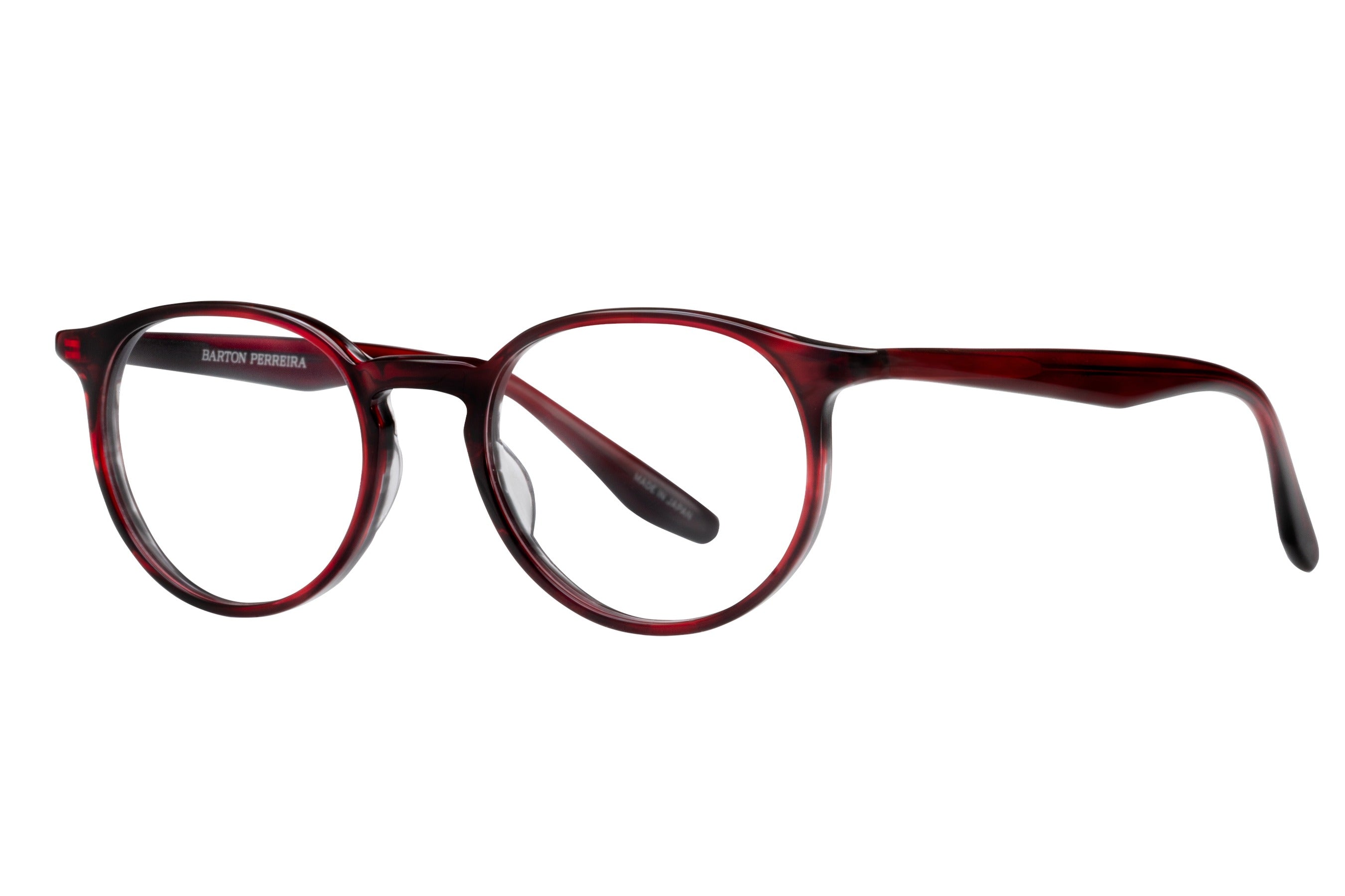 Barton Perreira Norton eyeglasses in Cabernet Tortoise at Visionary Optics NYC