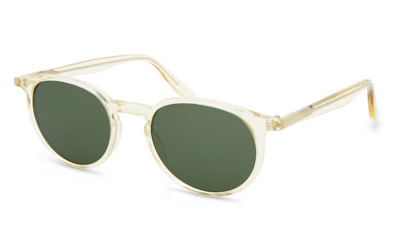 Barton Perreira Norton sunglasses in Champagne / Bottle Green at Visionary Optics NYC