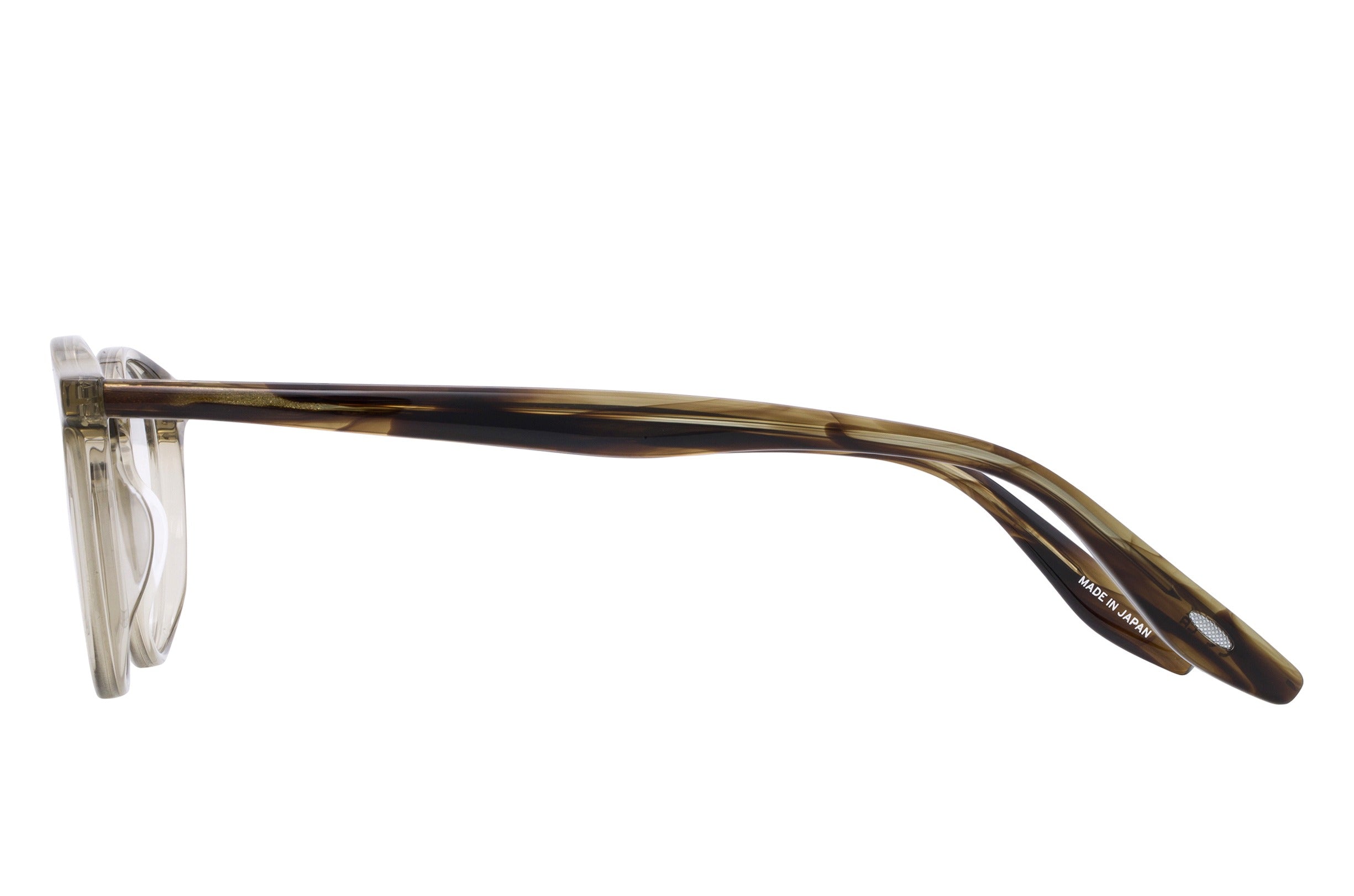 Barton Perreira Norton eyeglasses in Khaki / Sulcata Tortoise at Visionary Optics NYC