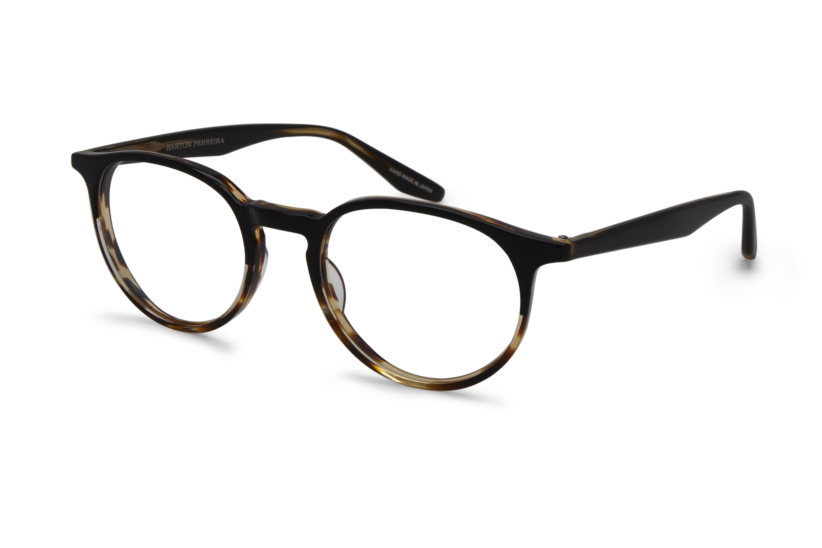Barton Perreira Norton eyeglasses in Raven Tortoise Gradient at Visionary Optics NYC