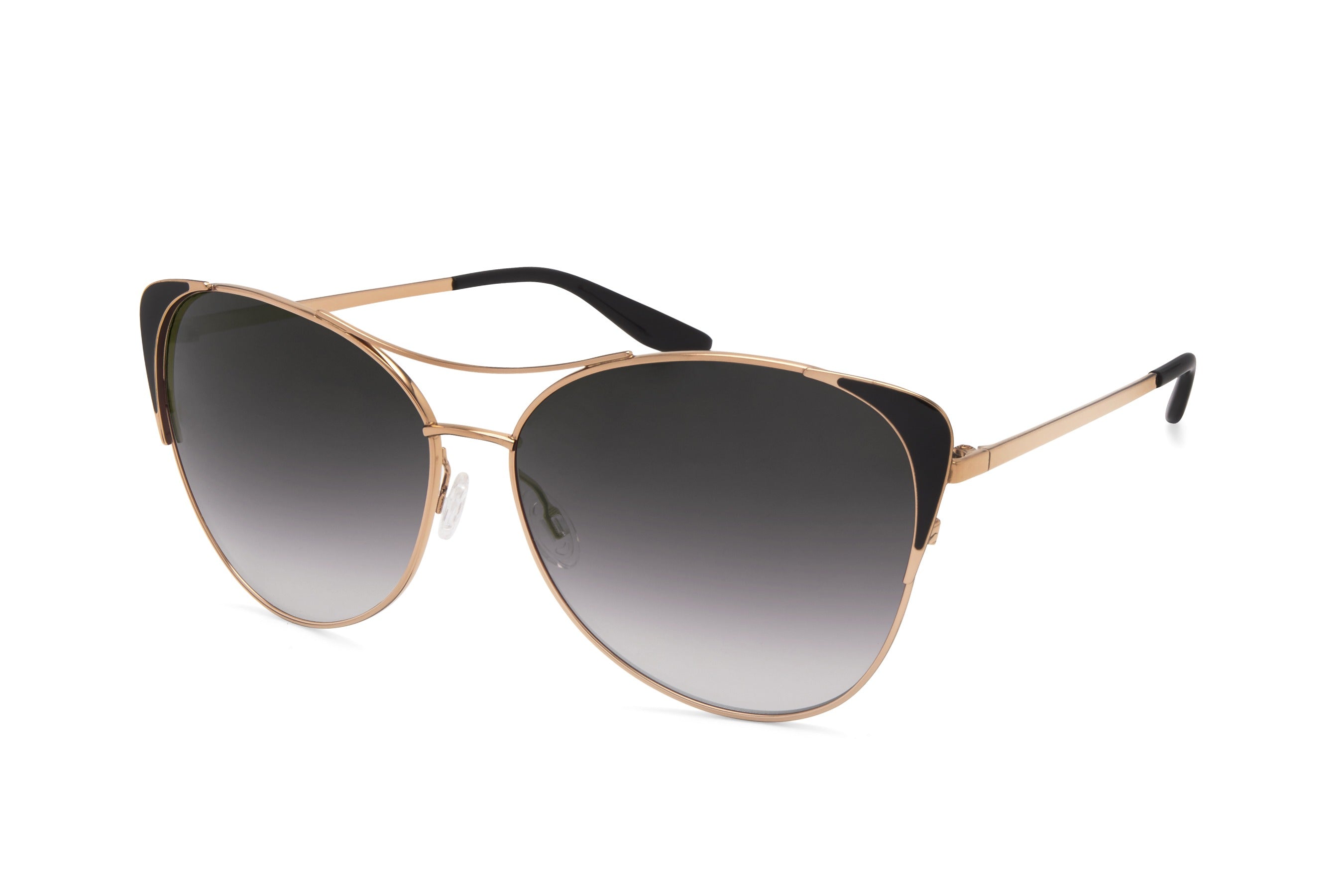 Barton Perreira Raphina sunglasses in Gold / Jet Enamel / Smolder at Visionary Optics NYC