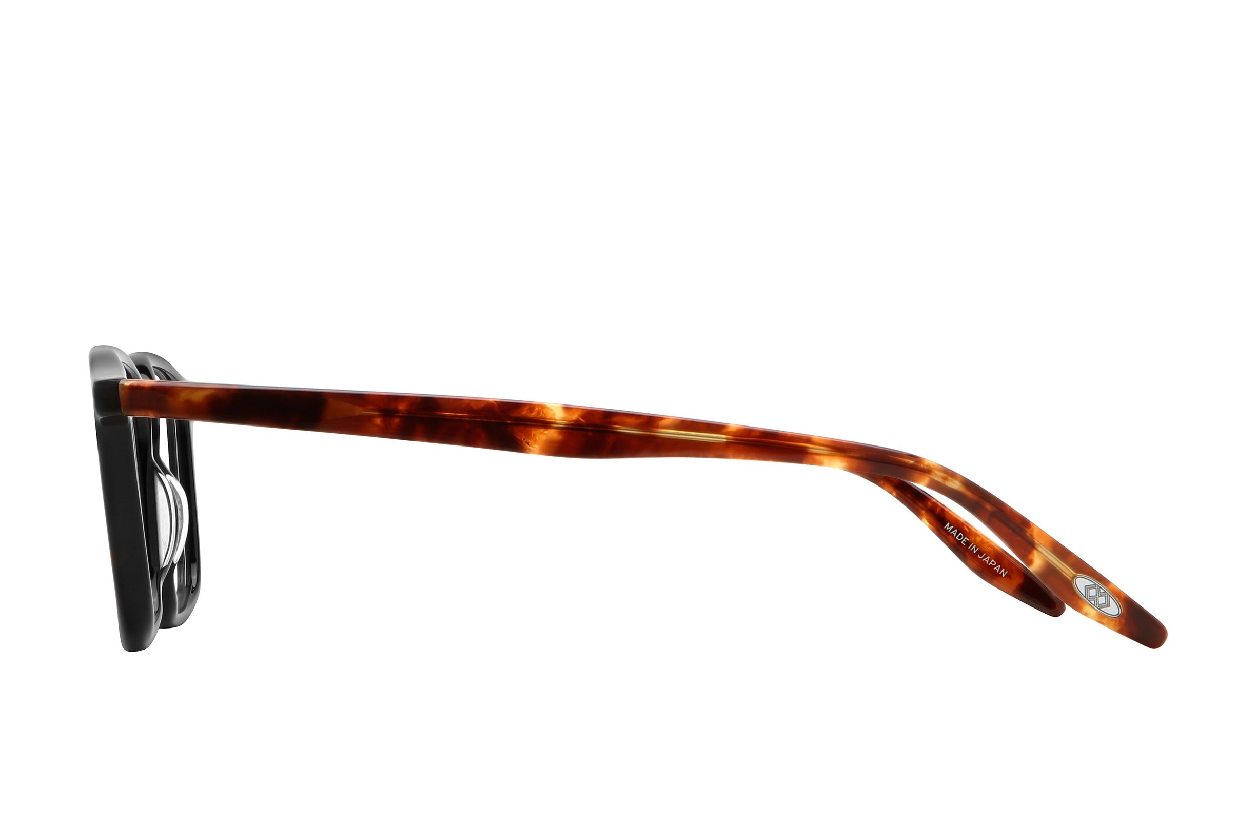 Barton Perreira Raymond eyeglasses in Black / Chestnut at Visionary Optics NYC