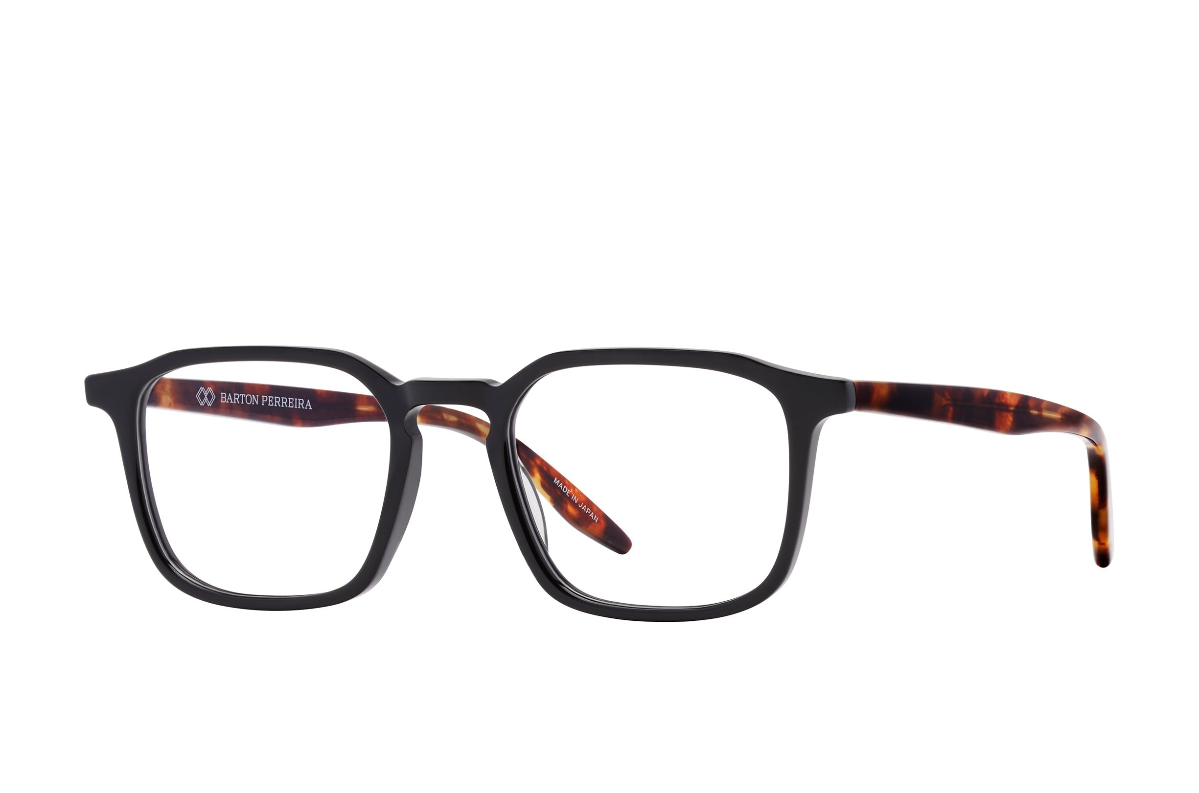 Barton Perreira Raymond eyeglasses in Black / Chestnut at Visionary Optics NYC