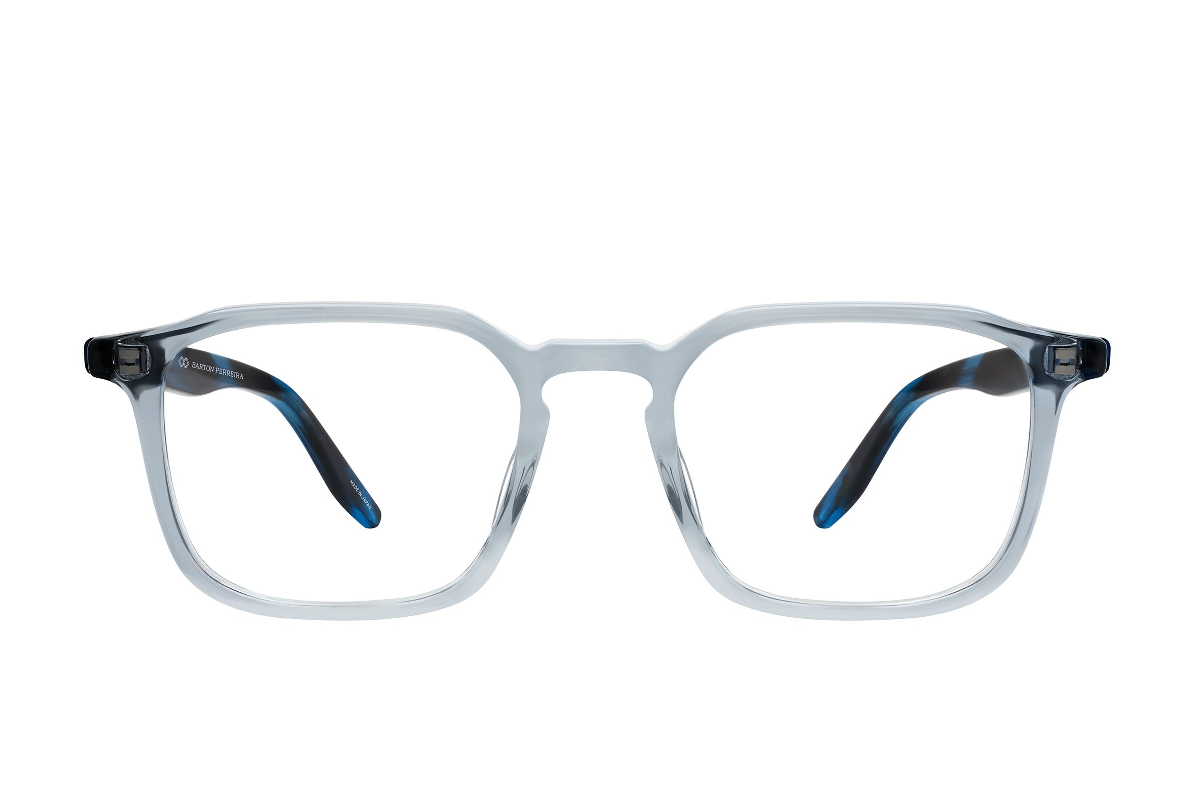 Barton Perreira Raymond eyeglasses in Blue Smoke / Matte Midnight at Visionary Optics NYC