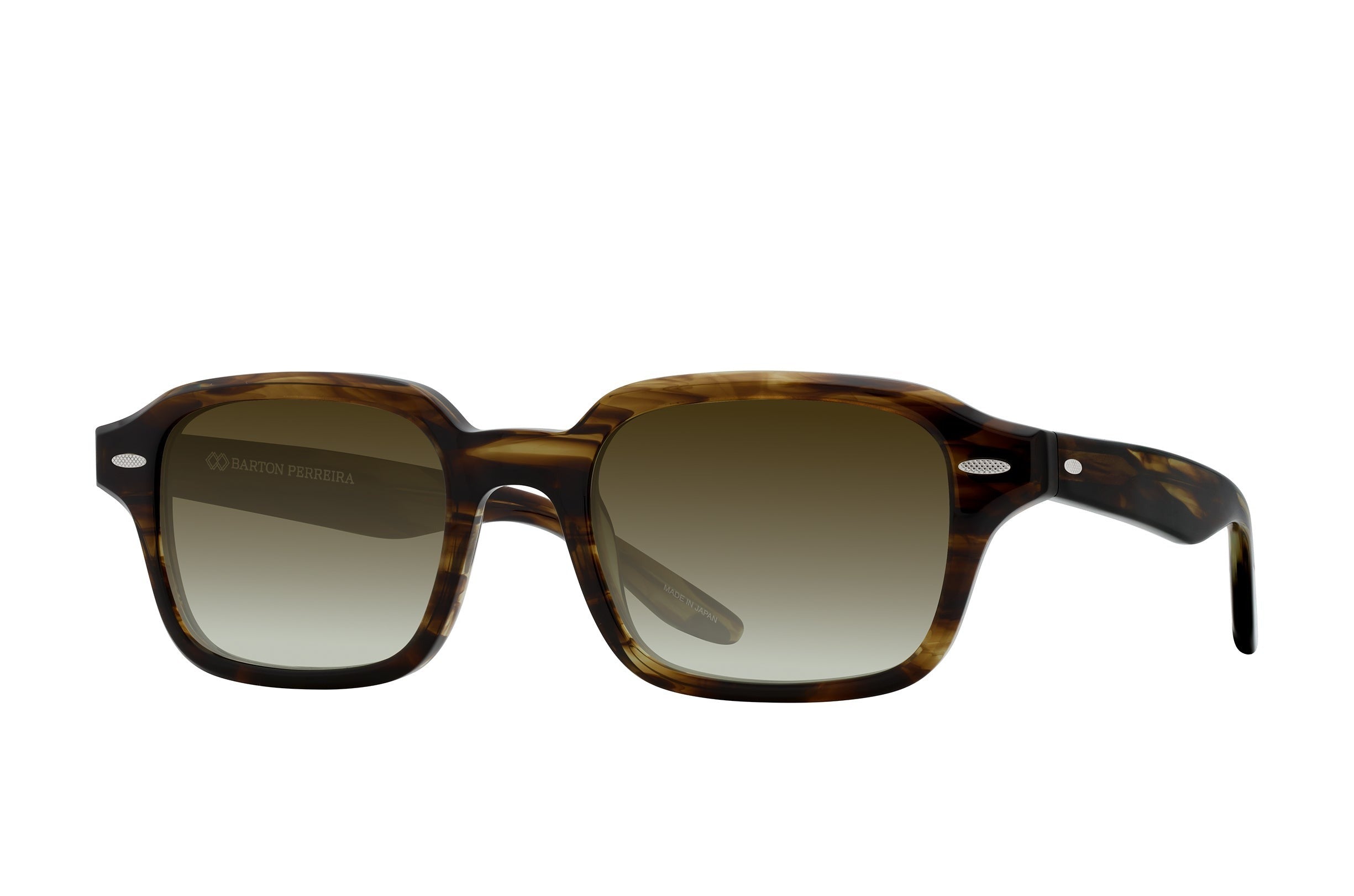 Barton Perreira Remi sunglasses in Sulcata Tortoise / Olive Gradient at Visionary Optics NYC