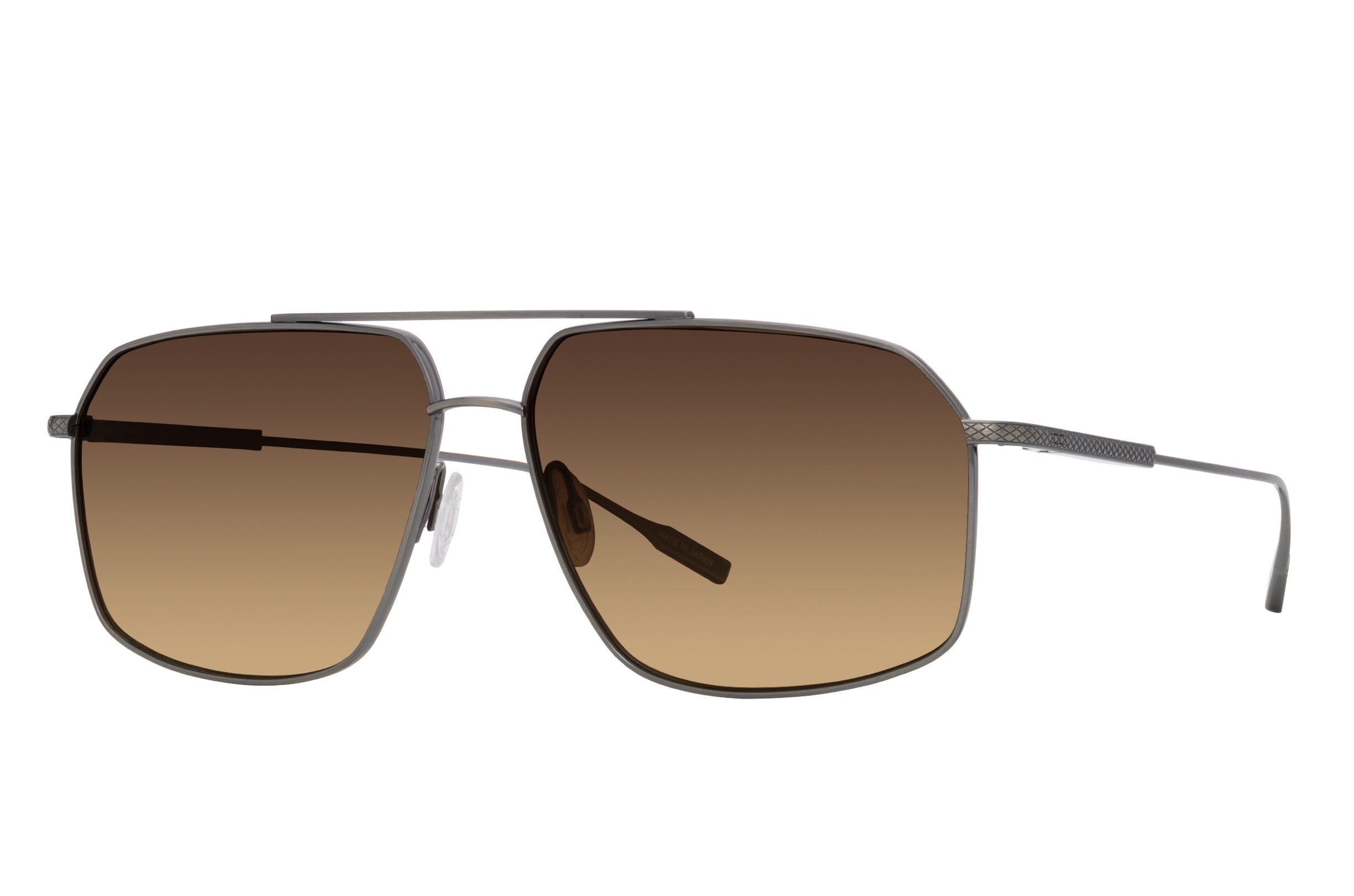 Barton Perreira Renzo sunglasses in Pewter / Old English Polarized at Visionary Optics NYC