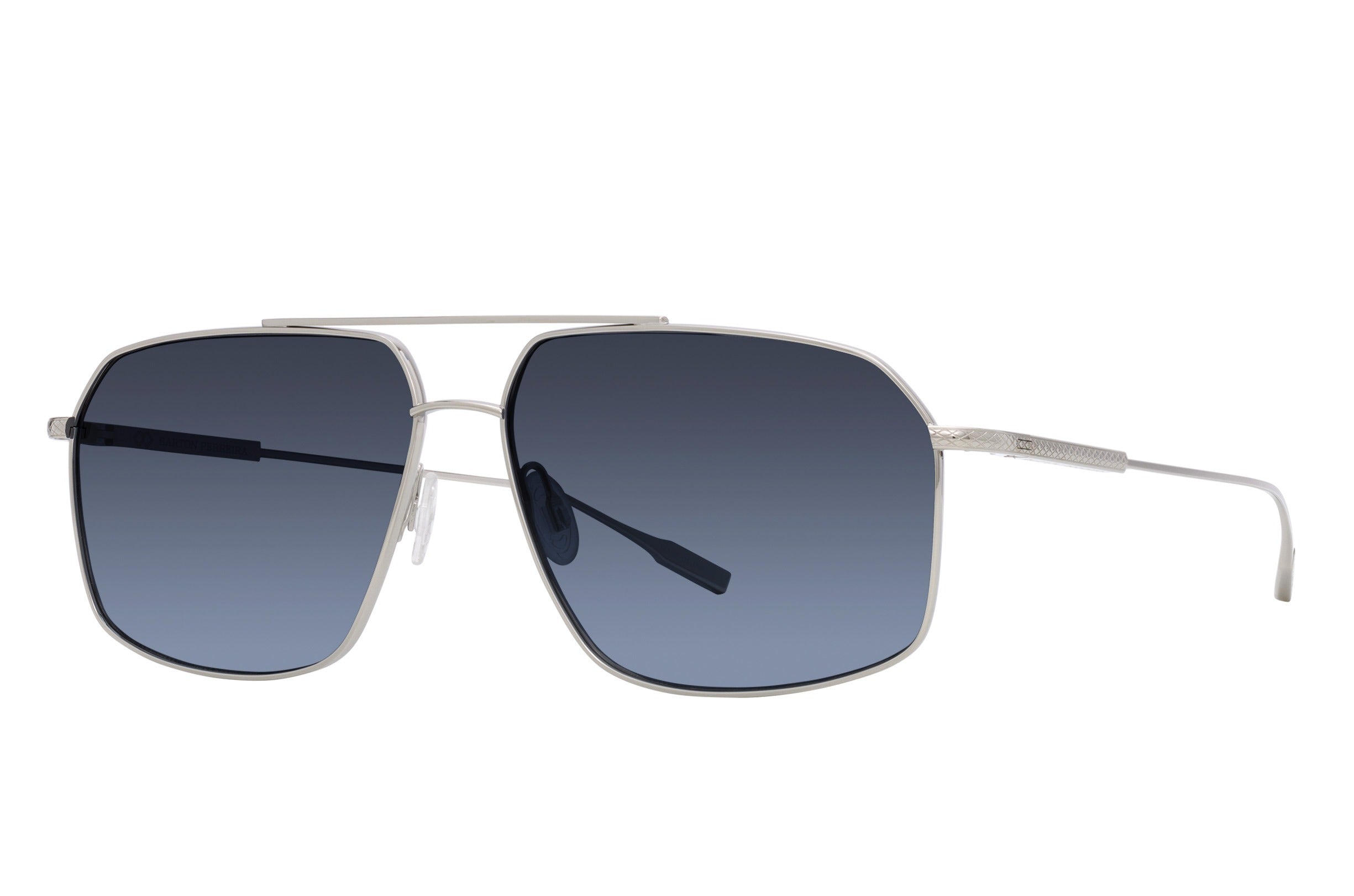 Barton Perreira Renzo sunglasses in Silver / November Rain Polarized at Visionary Optics NYC