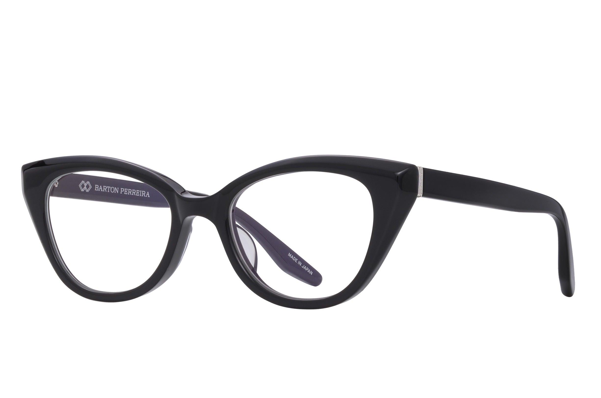 Barton Perreira Rhea eyeglasses in Black / Silver at Visionary Optics NYC