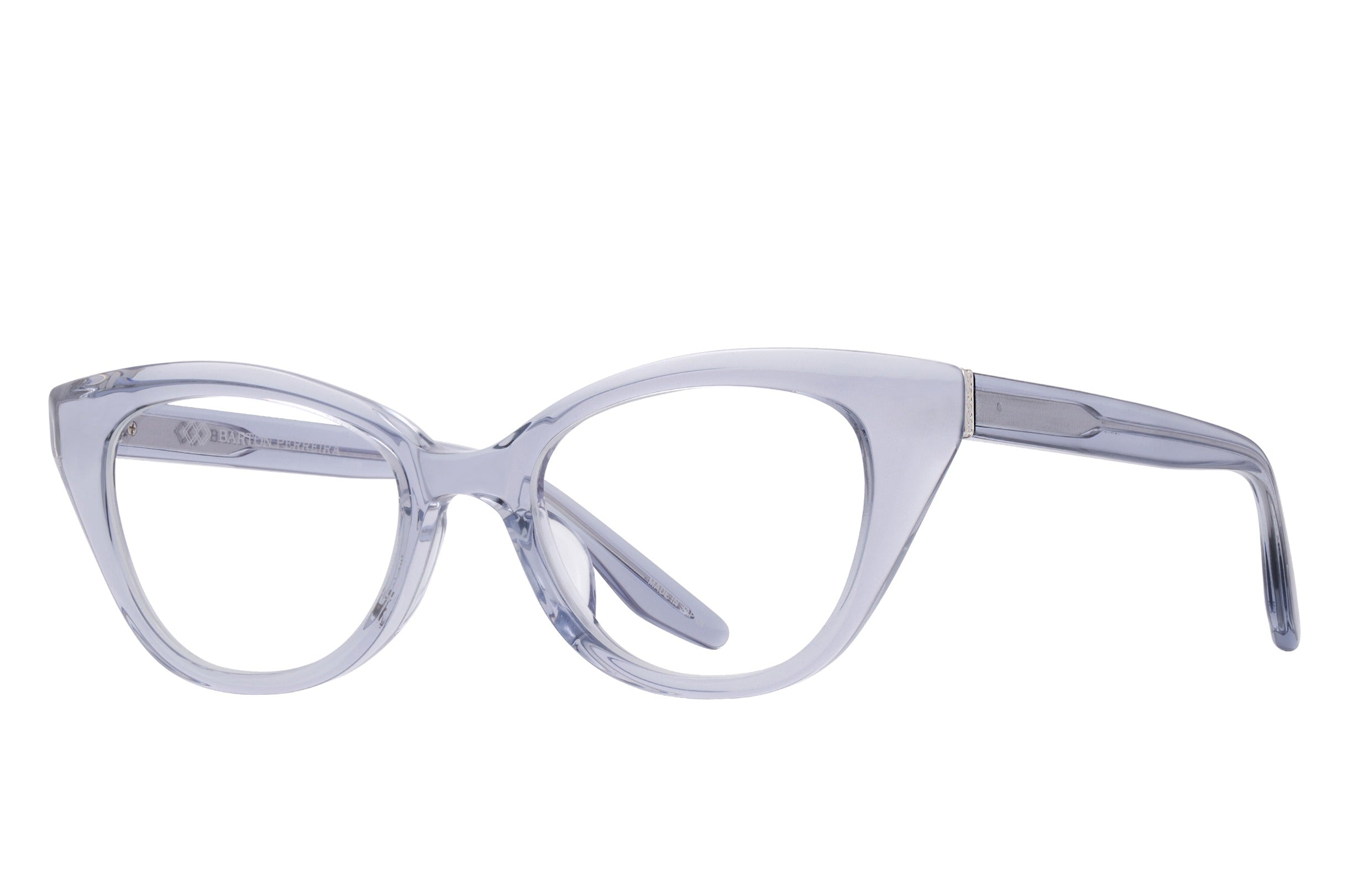 Barton Perreira Rhea eyeglasses in Blue Smoke / Silver at Visionary Optics NYC