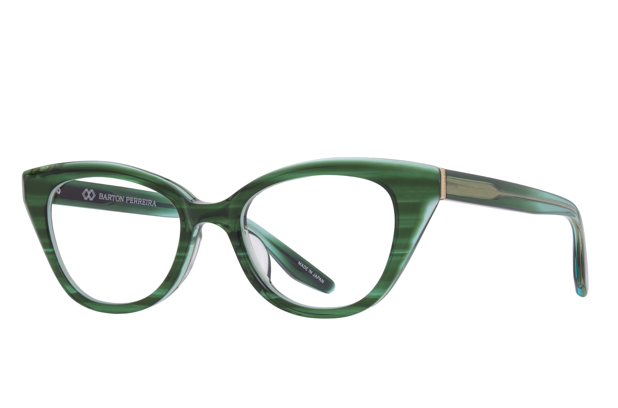 Barton Perreira Rhea eyeglasses in Clover / Gold at Visionary Optics NYC