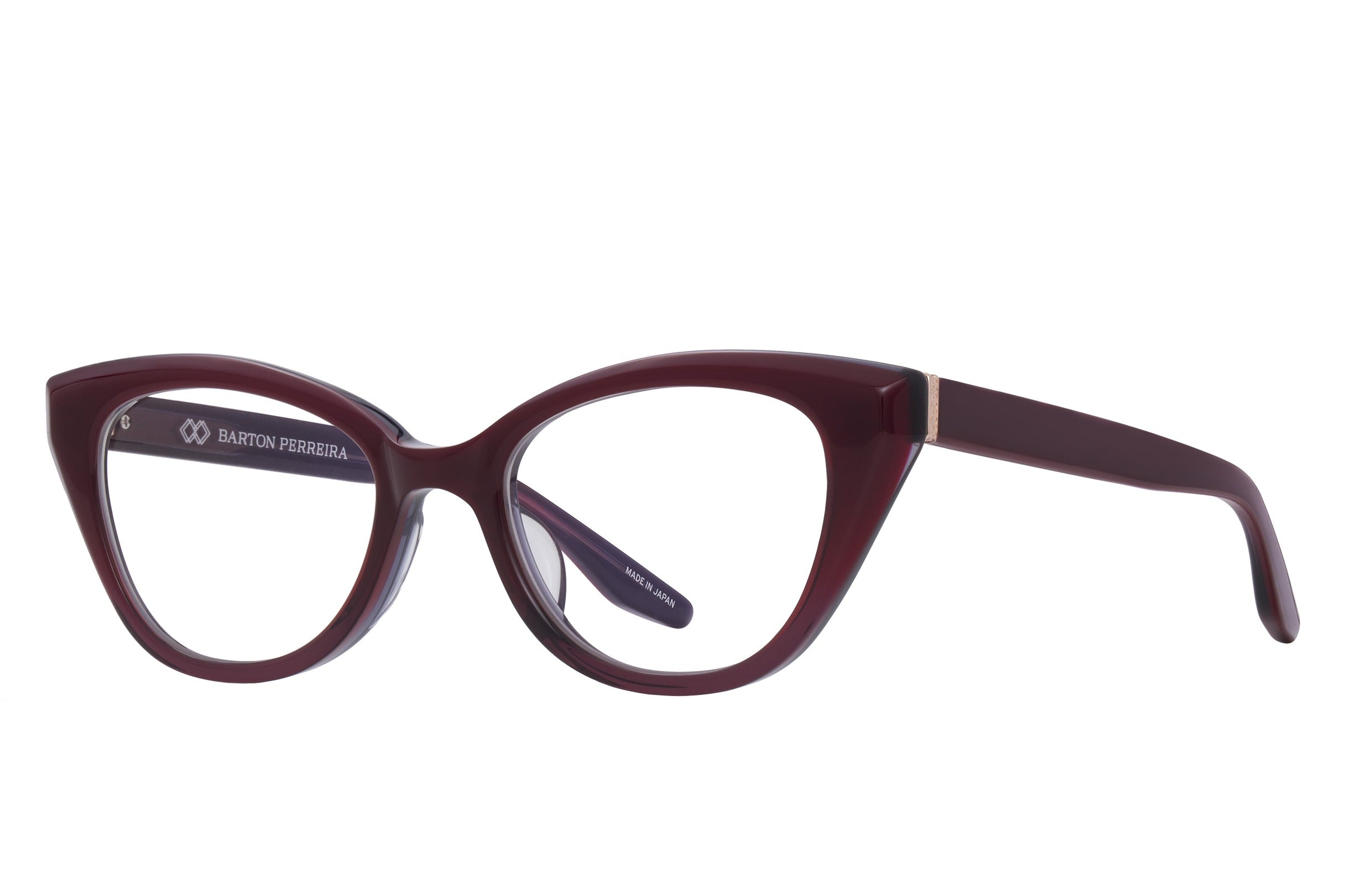 Barton Perreira Rhea eyeglasses in Oxblood / Rose Gold at Visionary Optics NYC