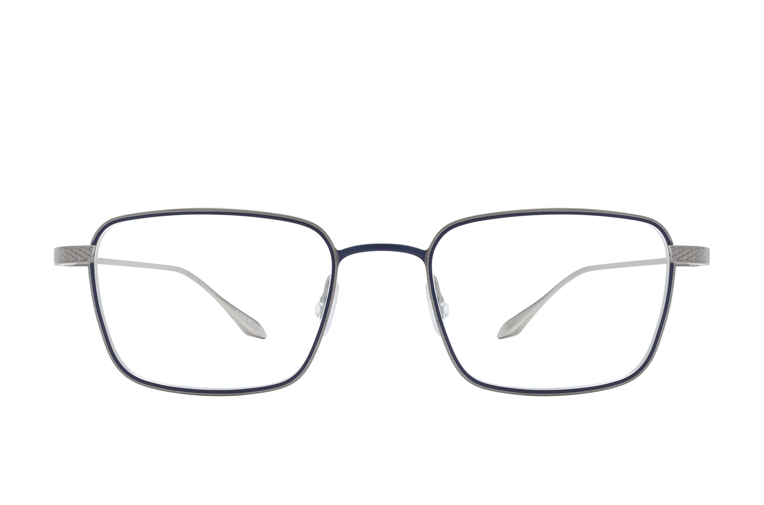 Barton Perreira Salgado eyeglasses in Pewter / Matte Navy at Visionary Optics NYC