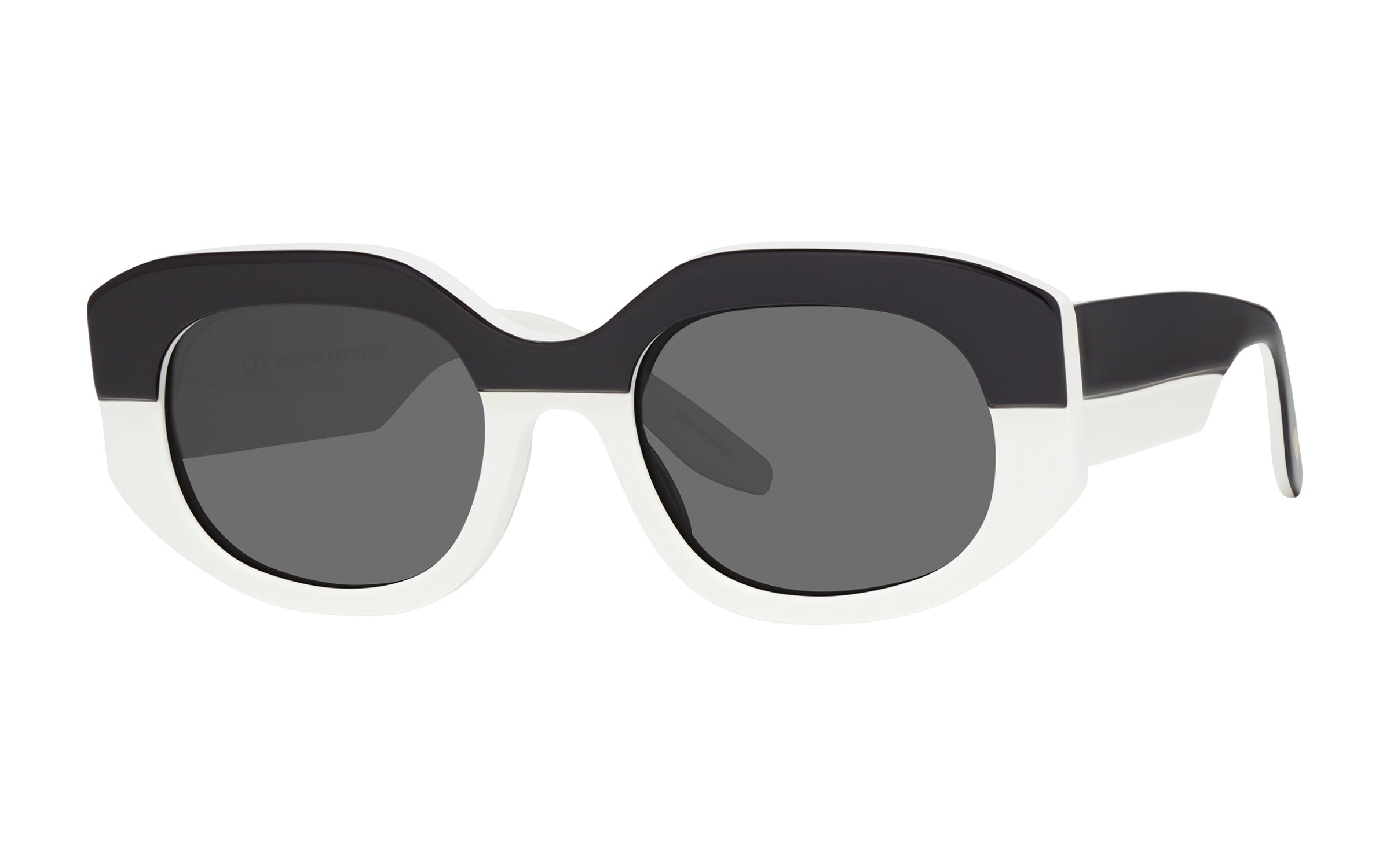 Barton Perreira Sueno sunglasses in Black And White / Noir at Visionary Optics NYC