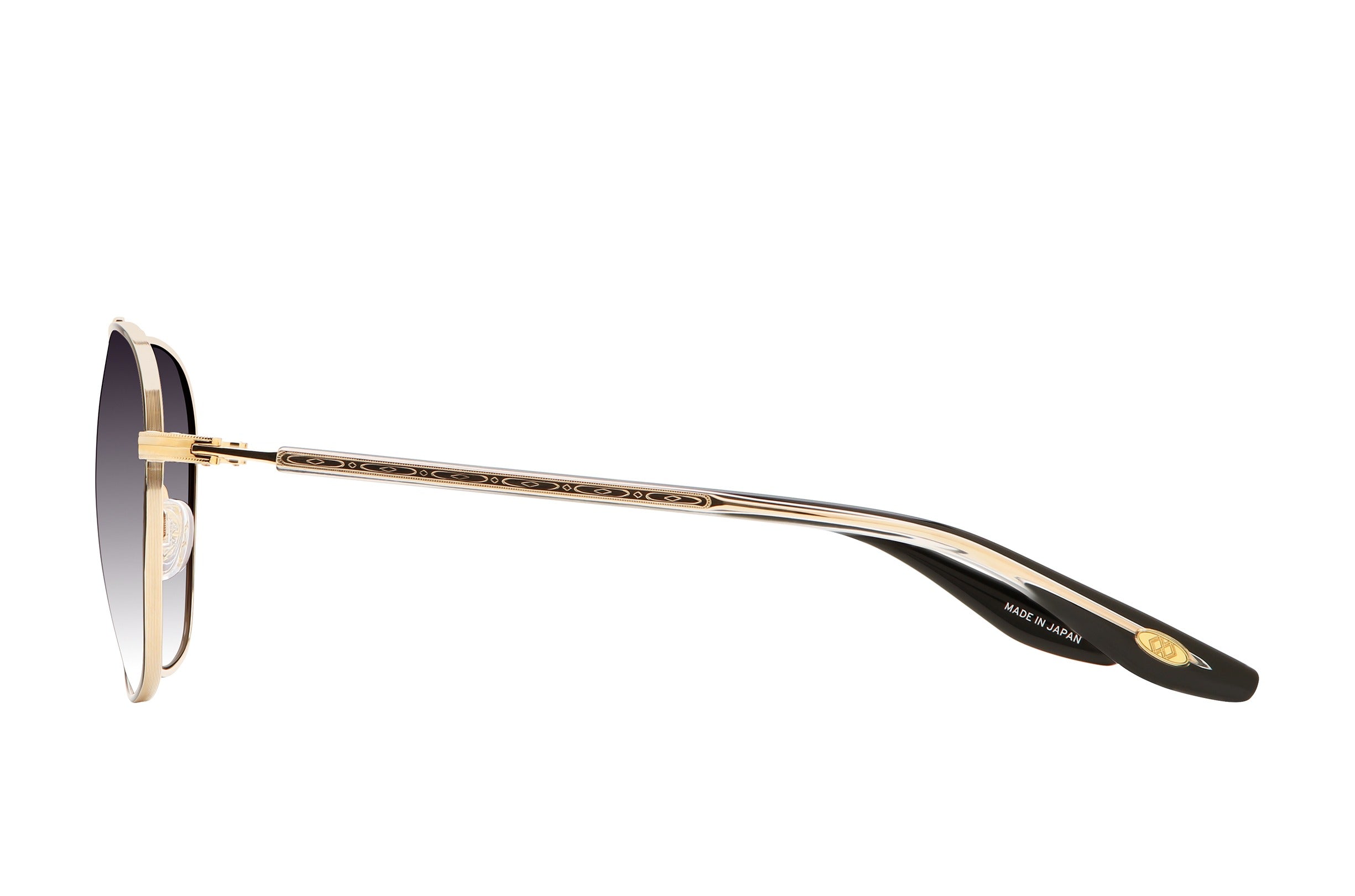 Barton Perreira Sully sunglasses in Gol/Blk/Bla/Smo at Visionary Optics NYC
