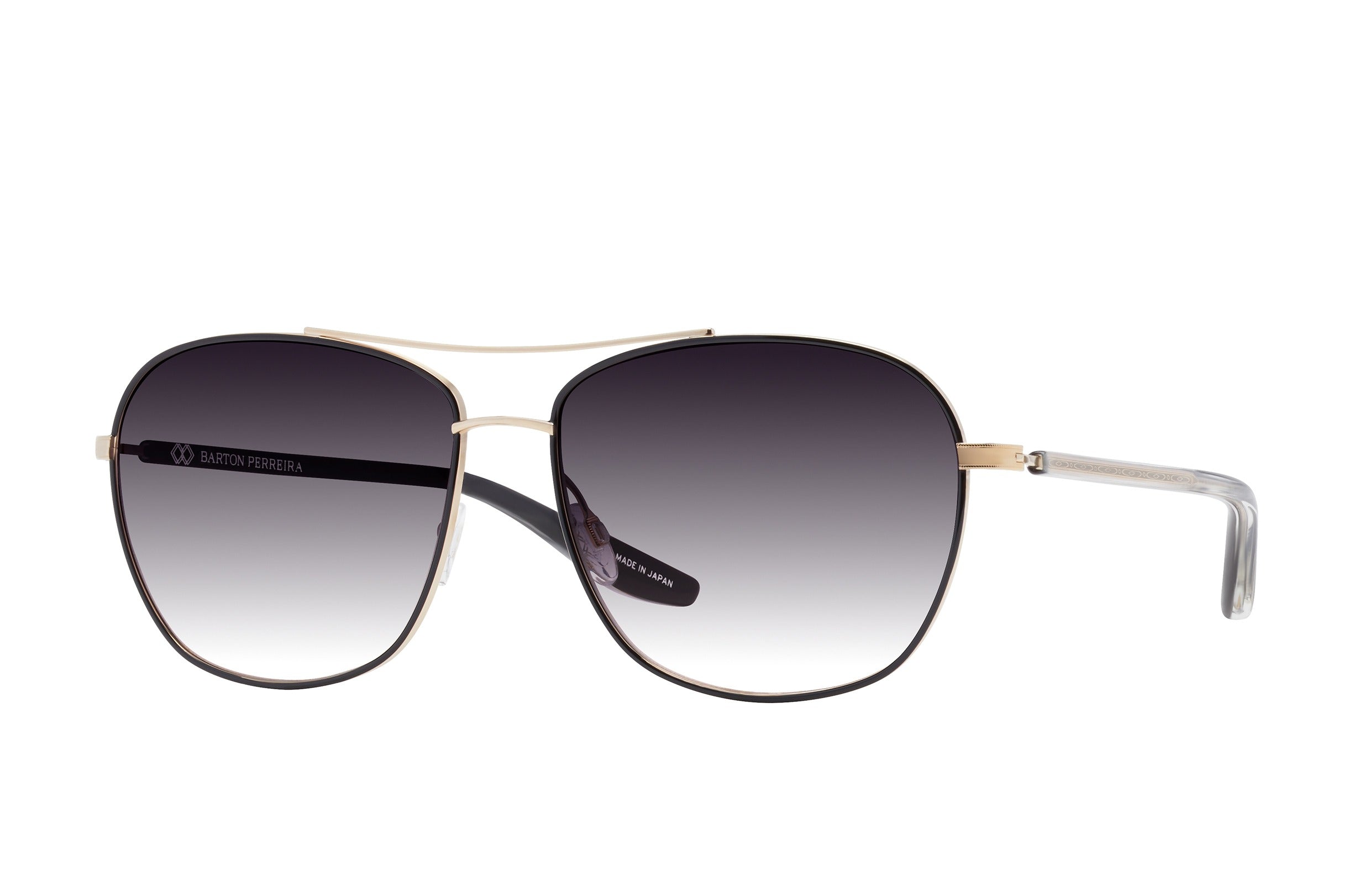 Barton Perreira Sully sunglasses in Gol/Blk/Bla/Smo at Visionary Optics NYC