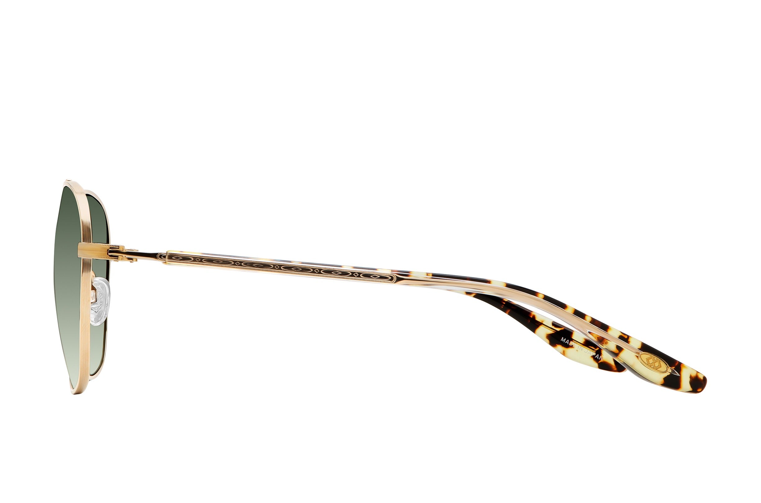 Barton Perreira Sully sunglasses in Gold / Crystal / Heroine Chic / Olive Gradient at Visionary Optics NYC