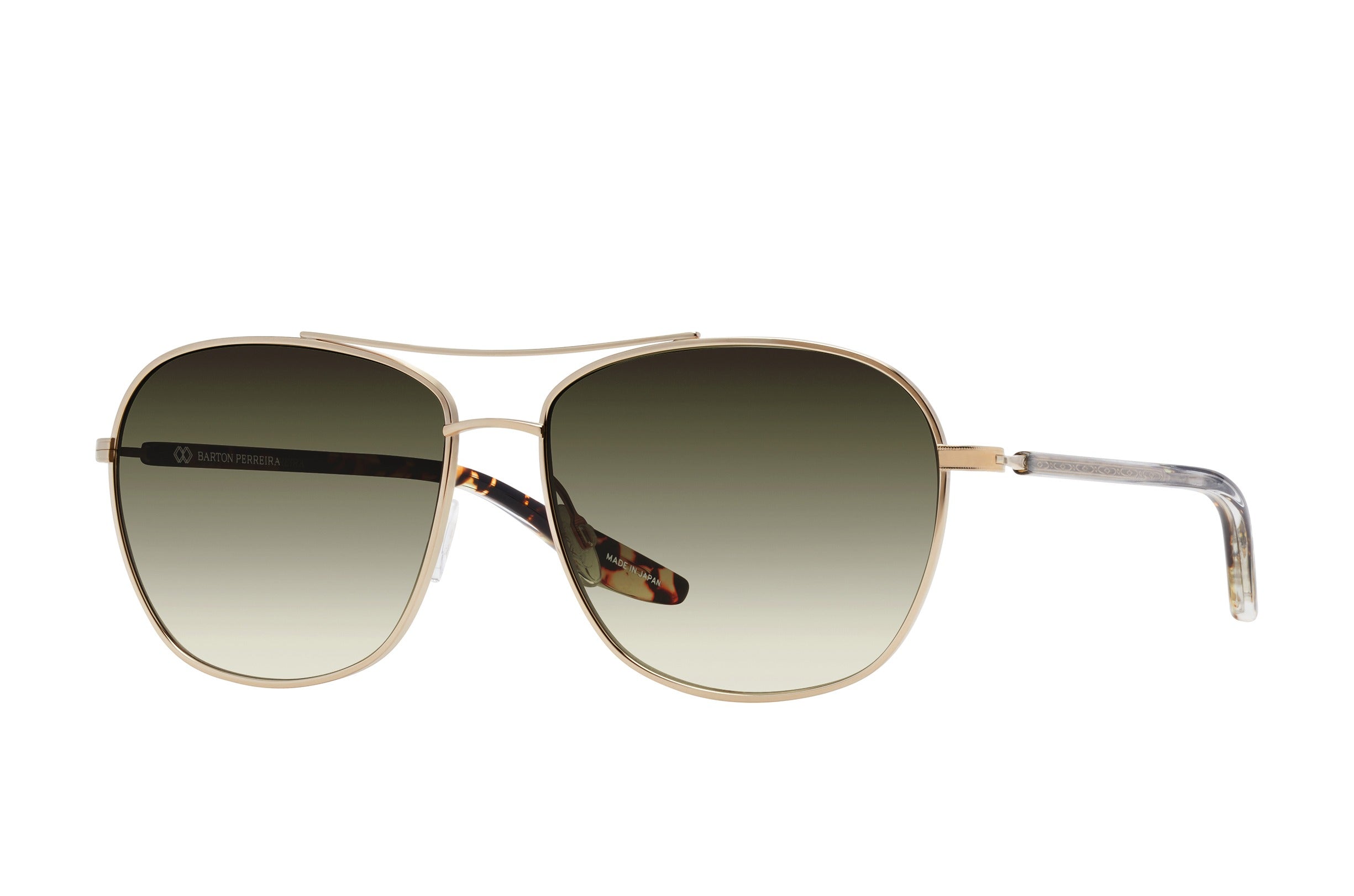 Barton Perreira Sully sunglasses in Gold / Crystal / Heroine Chic / Olive Gradient at Visionary Optics NYC