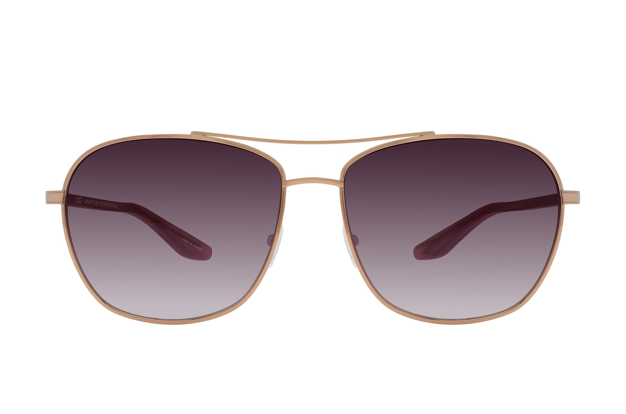 Barton Perreira Sully sunglasses in Rose Gold / Desert Rose / Cassis Gradient at Visionary Optics NYC