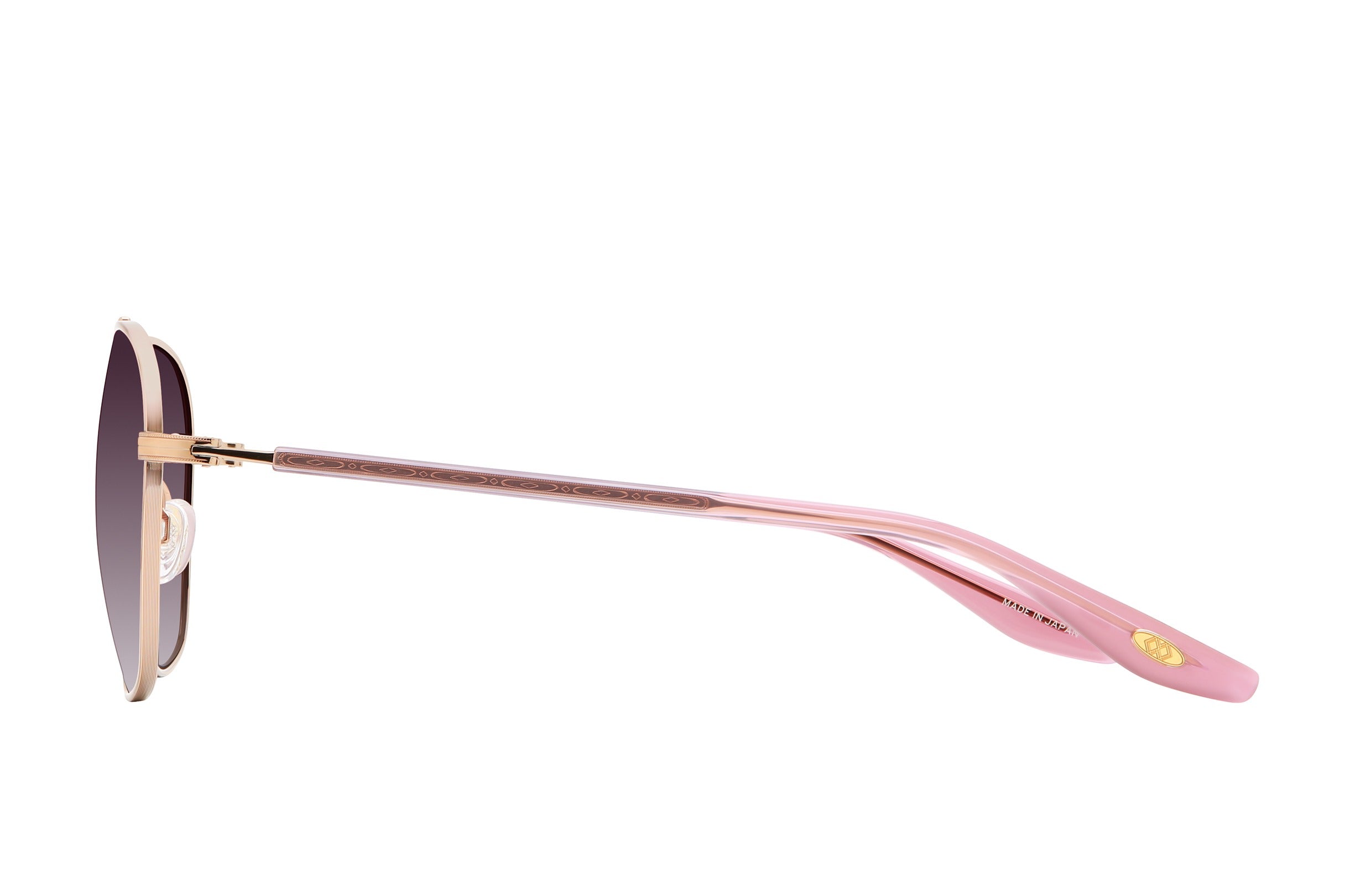 Barton Perreira Sully sunglasses in Rose Gold / Desert Rose / Cassis Gradient at Visionary Optics NYC