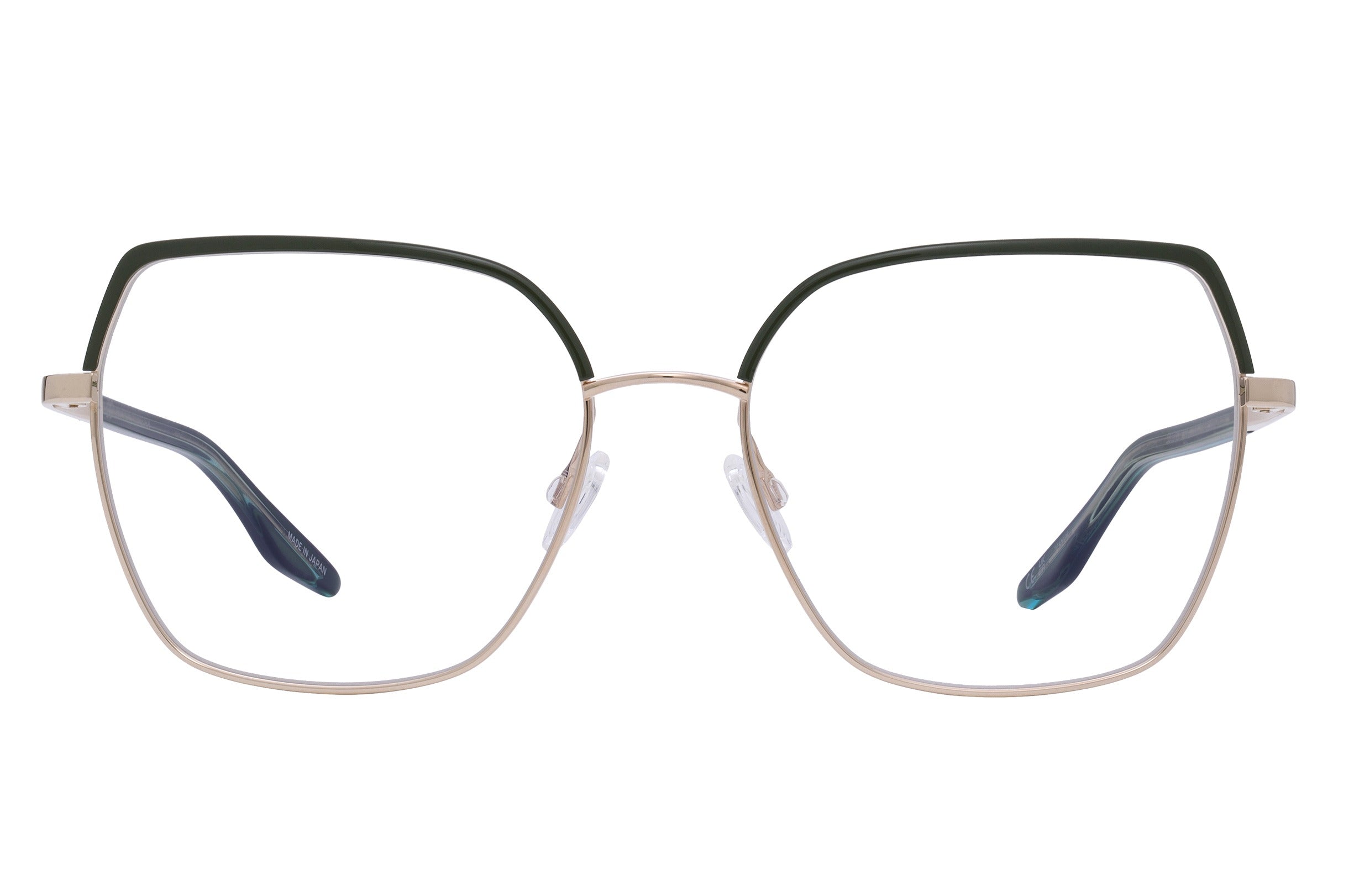 Barton Perreira Surya eyeglasses in Gold / Sage Enamel at Visionary Optics NYC