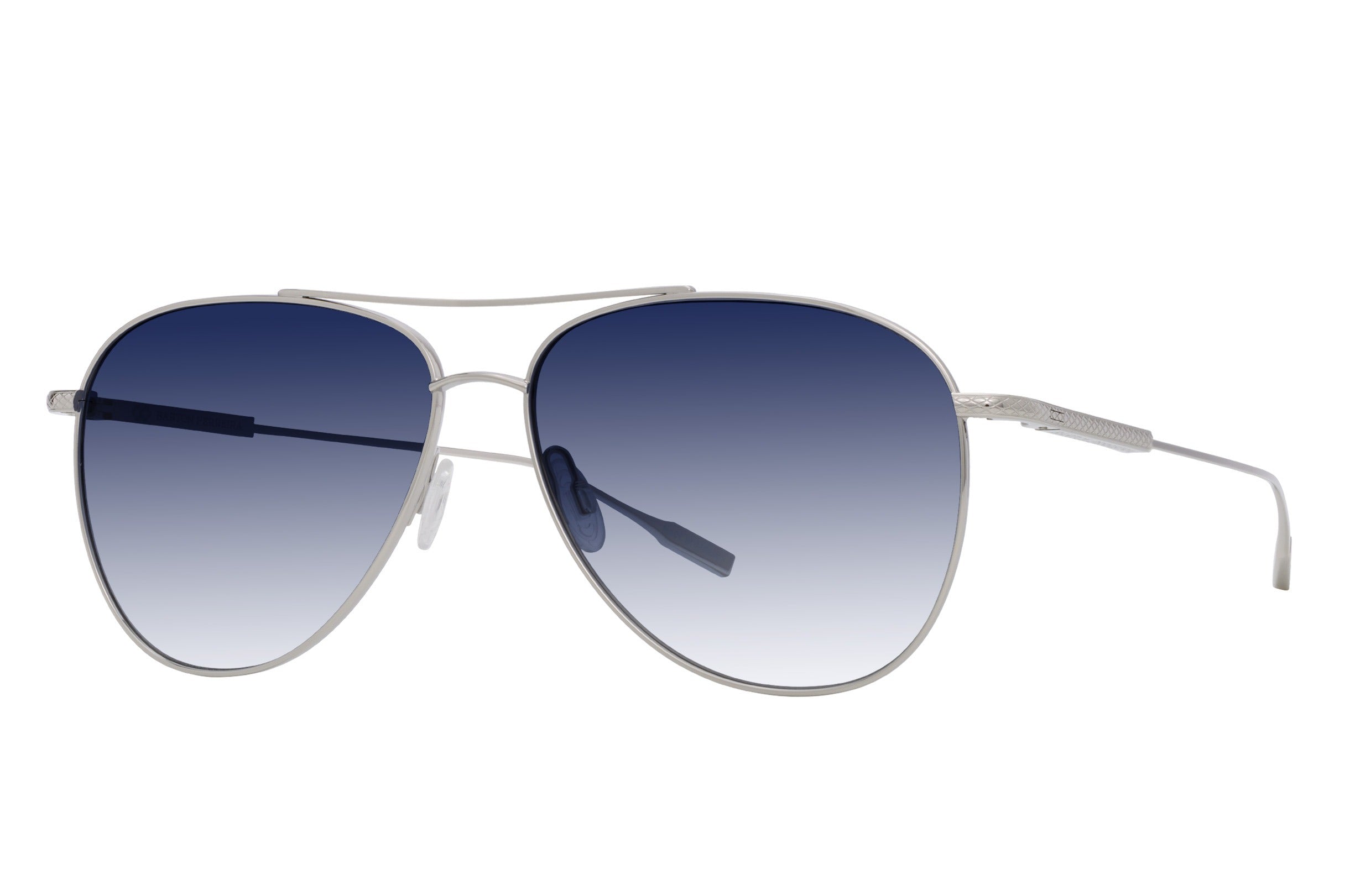 Barton Perreira Trask sunglasses in Silver / Indigo Gradient at Visionary Optics NYC