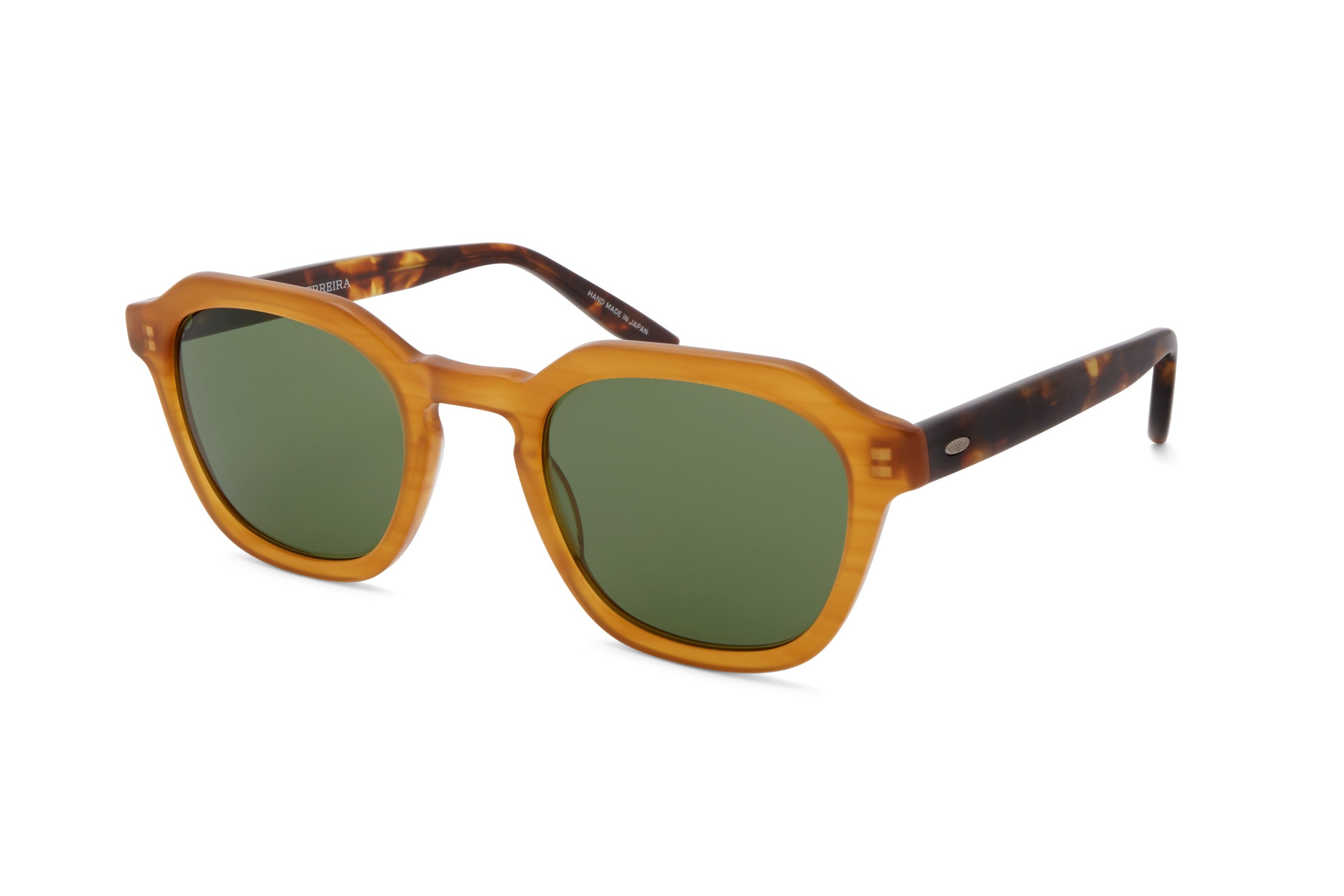 Barton Perreira Tucker sunglasses in Golden Honey / Torasel / Vintage Green at Visionary Optics NYC