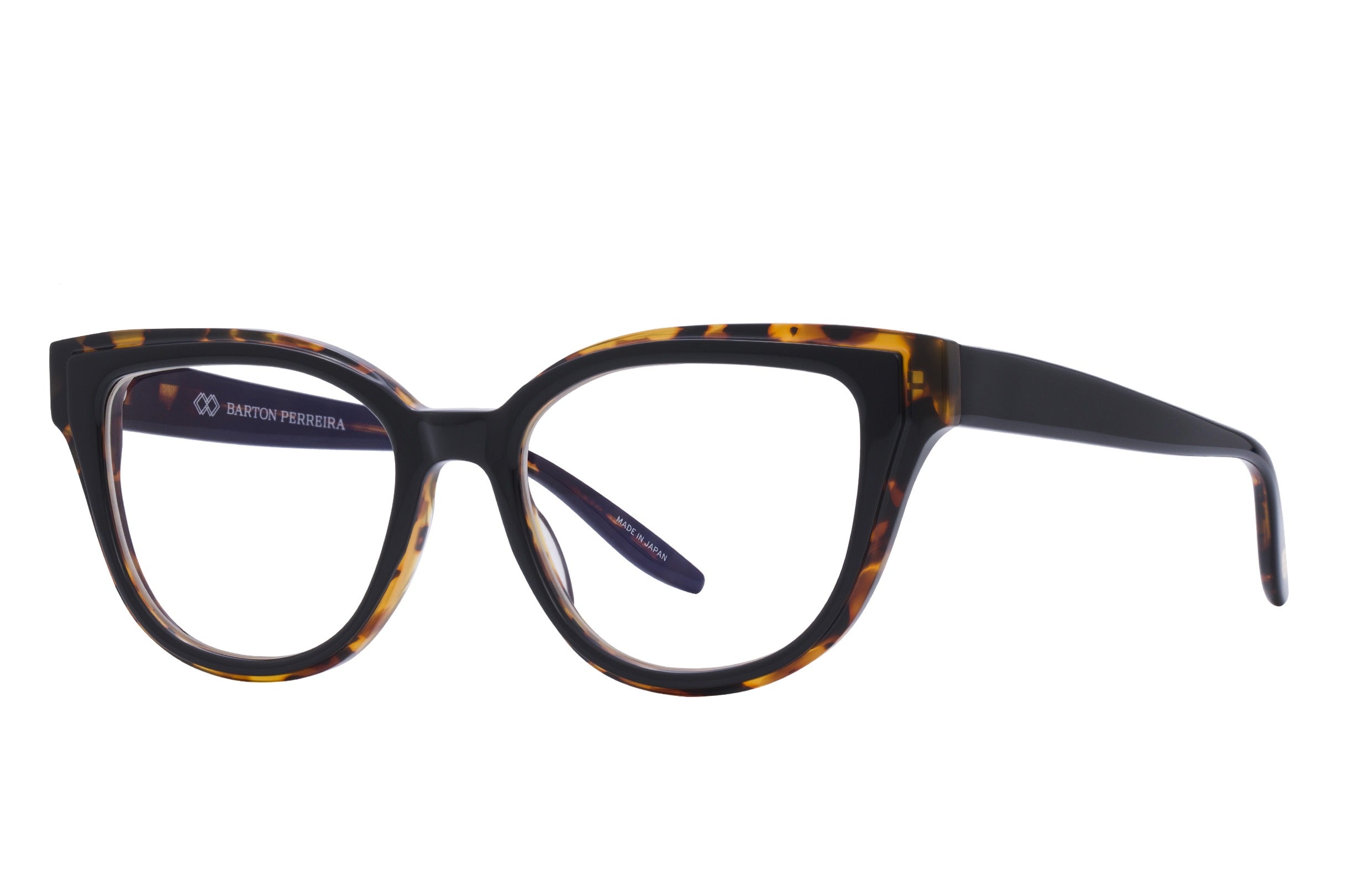 Barton Perreira Welch eyeglasses in Black Amber Tortoise at Visionary Optics NYC