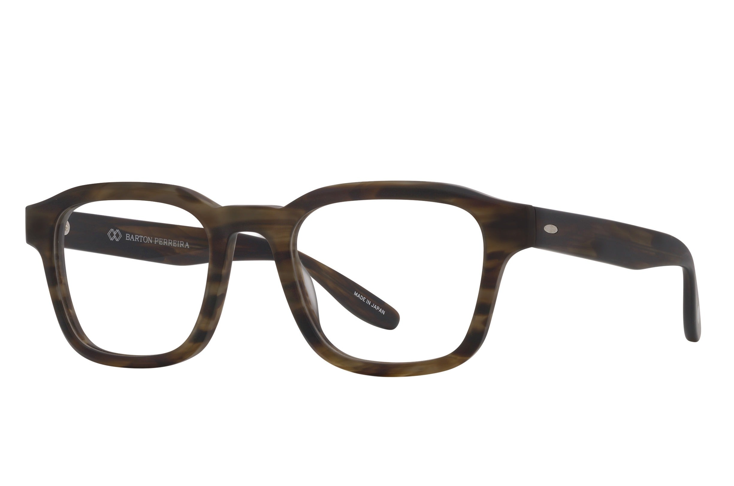 Barton Perreira Winton eyeglasses in Matte Sulcata Tortoise at Visionary Optics NYC