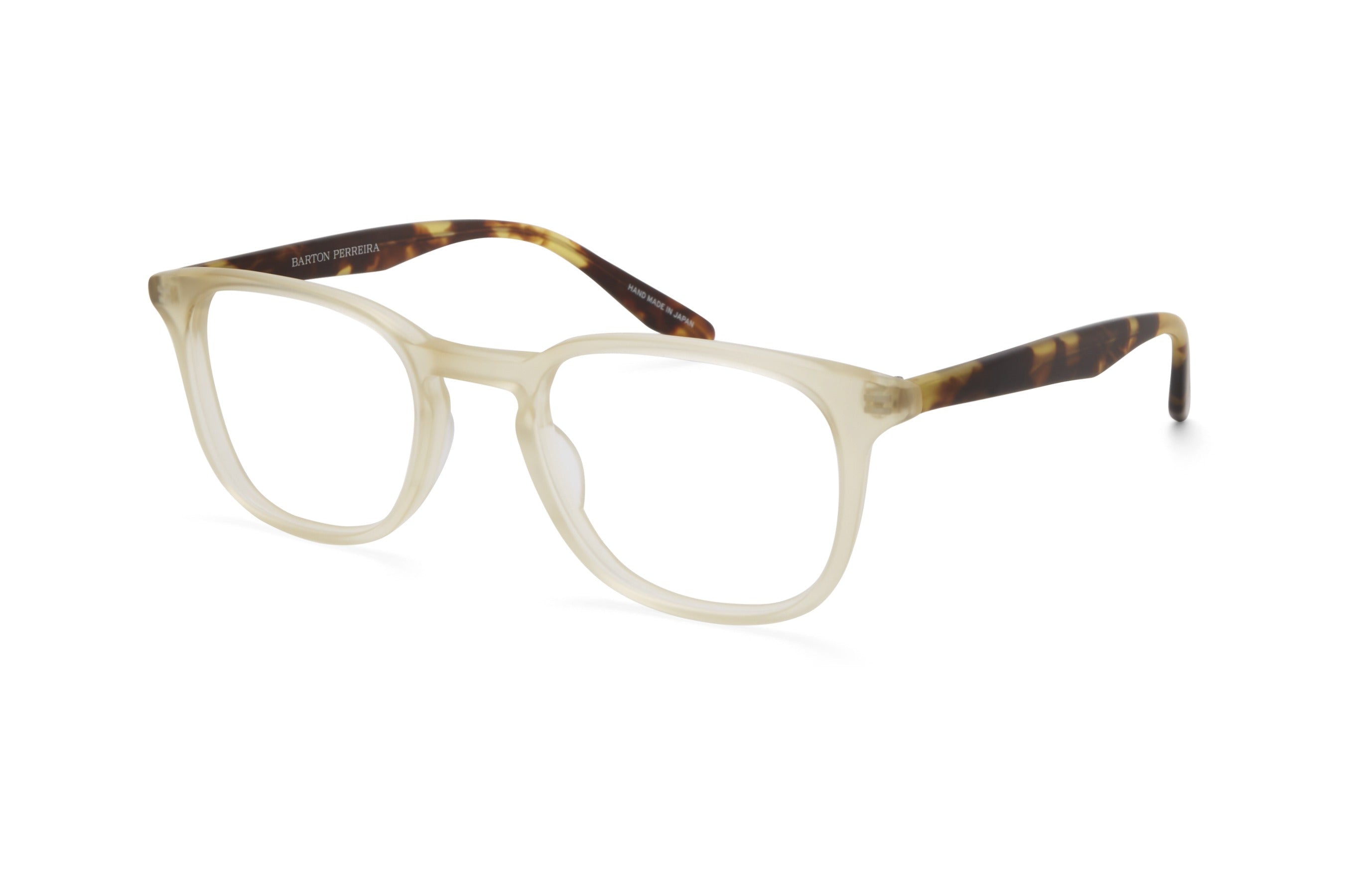 Barton Perreira Woody eyeglasses in Matte Champagne / Matte Torasel at Visionary Optics NYC