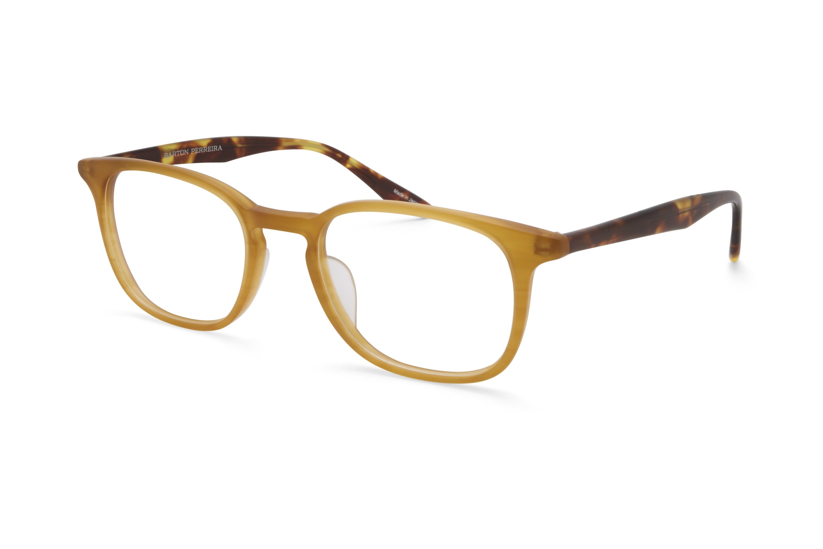 Barton Perreira Woody eyeglasses in Matte Golden Honey / Torasel at Visionary Optics NYC