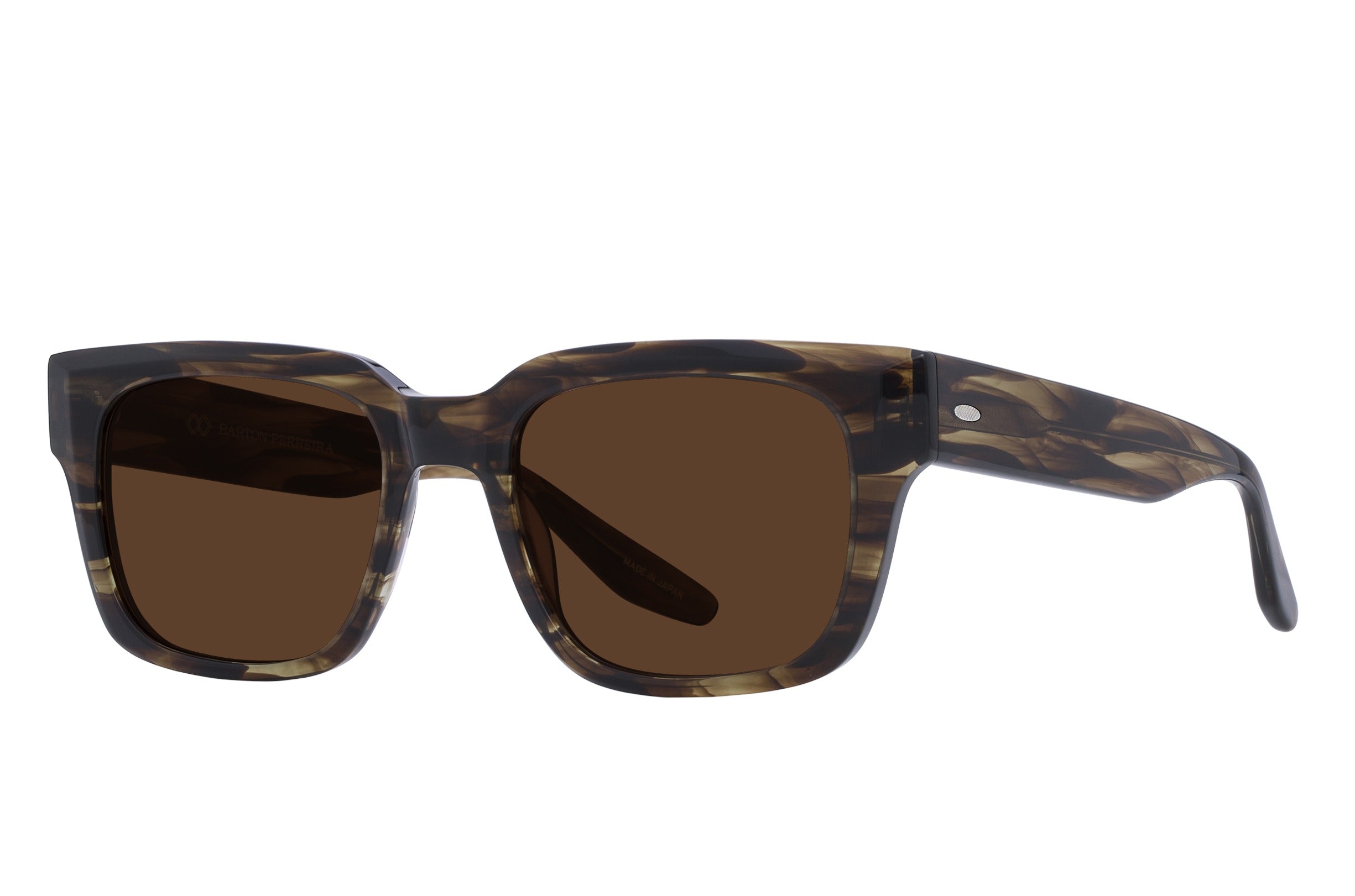 Barton Perreira Zander sunglasses in Sulcata Tortoise / Espresso at Visionary Optics NYC
